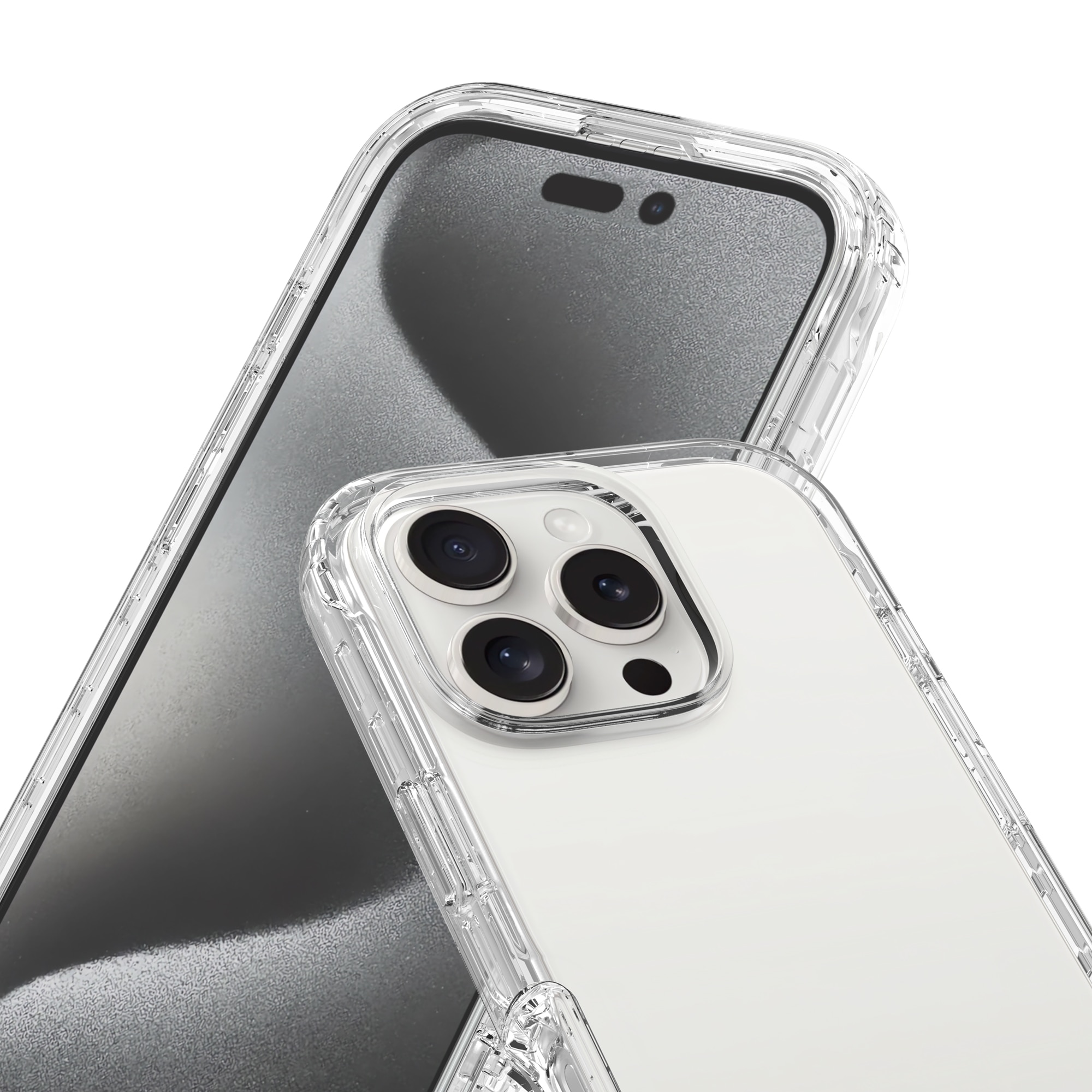 Funda con cobertura total iPhone 16 Pro Transparente