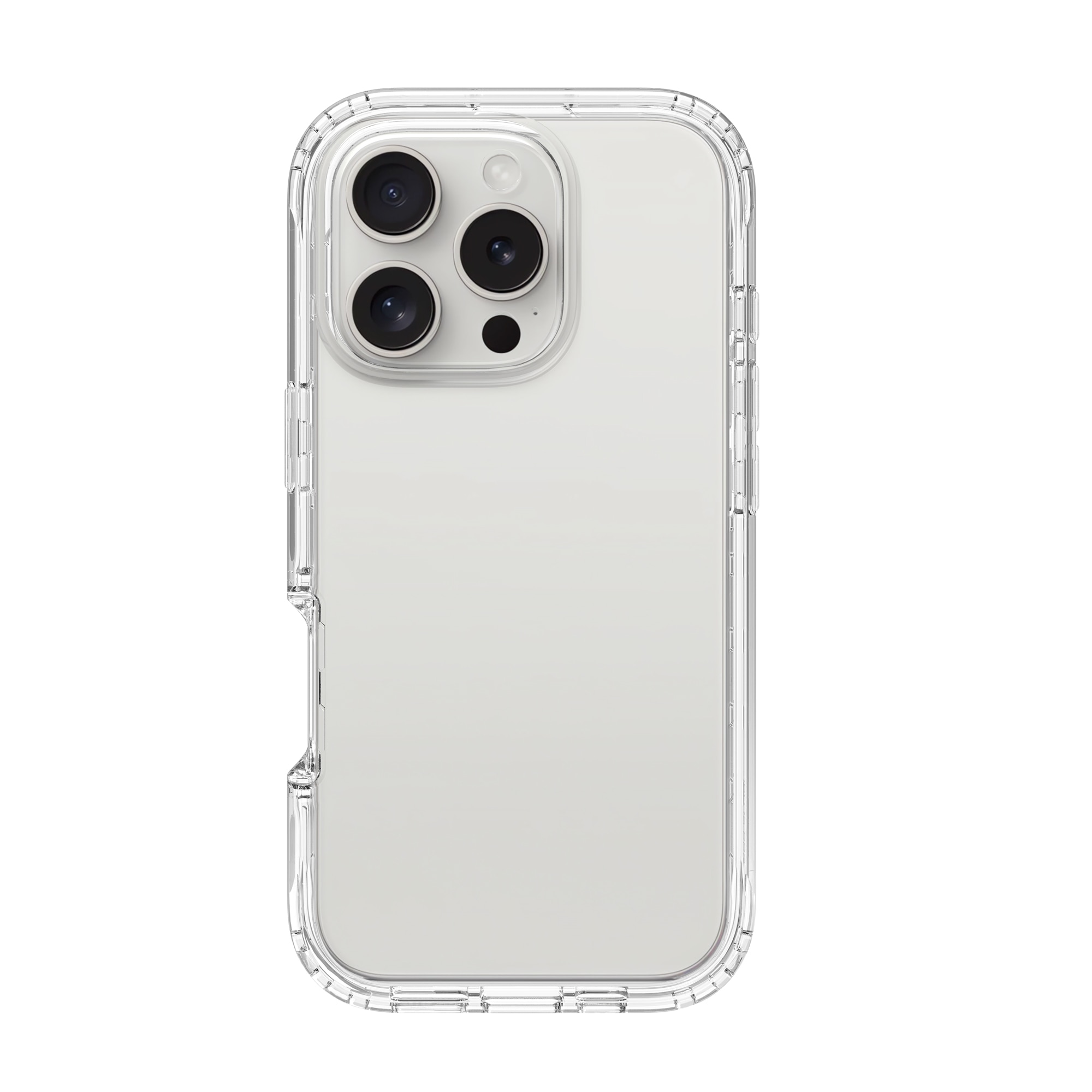 Funda con cobertura total iPhone 16 Pro Transparente