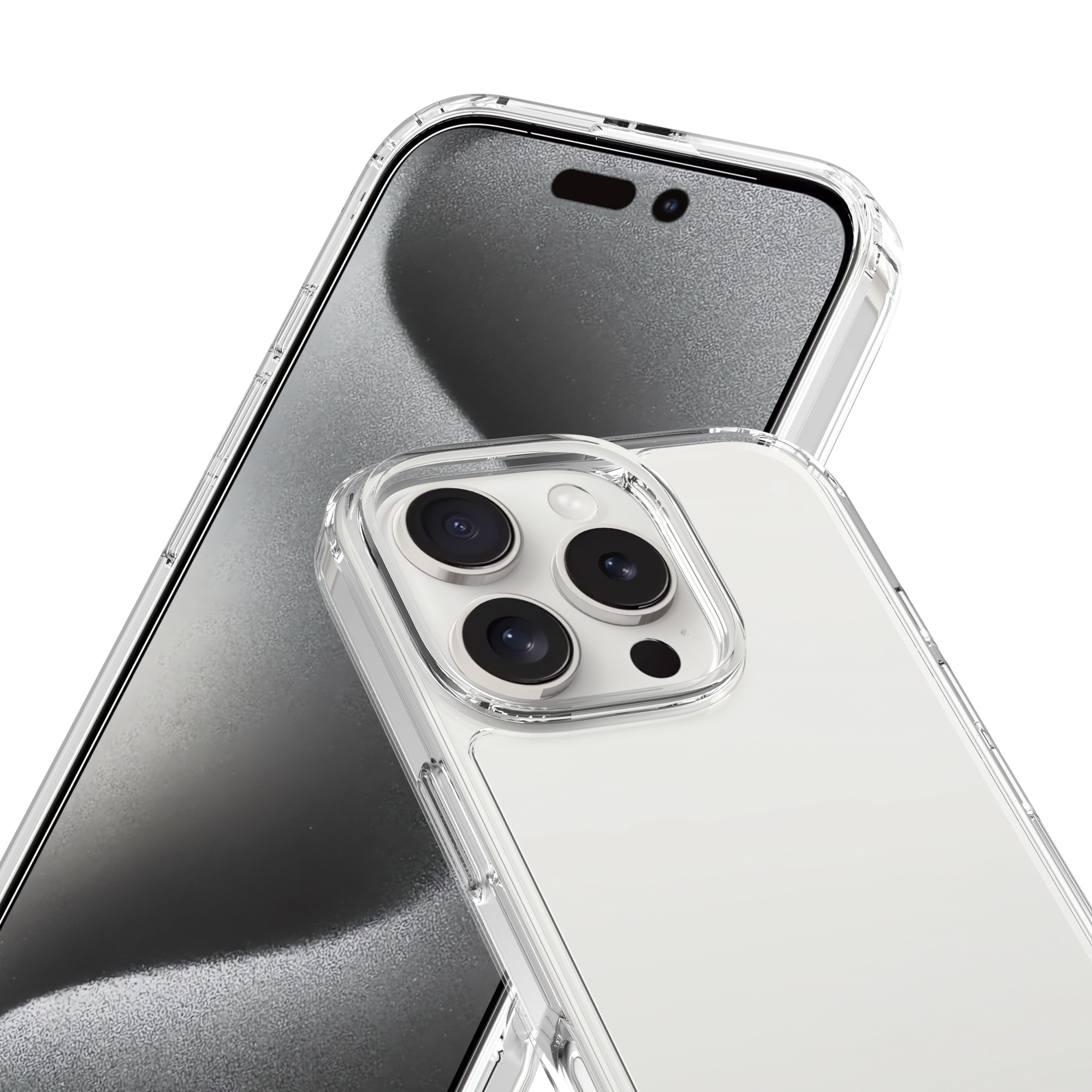Funda híbrida para iPhone 16 Pro Transparente