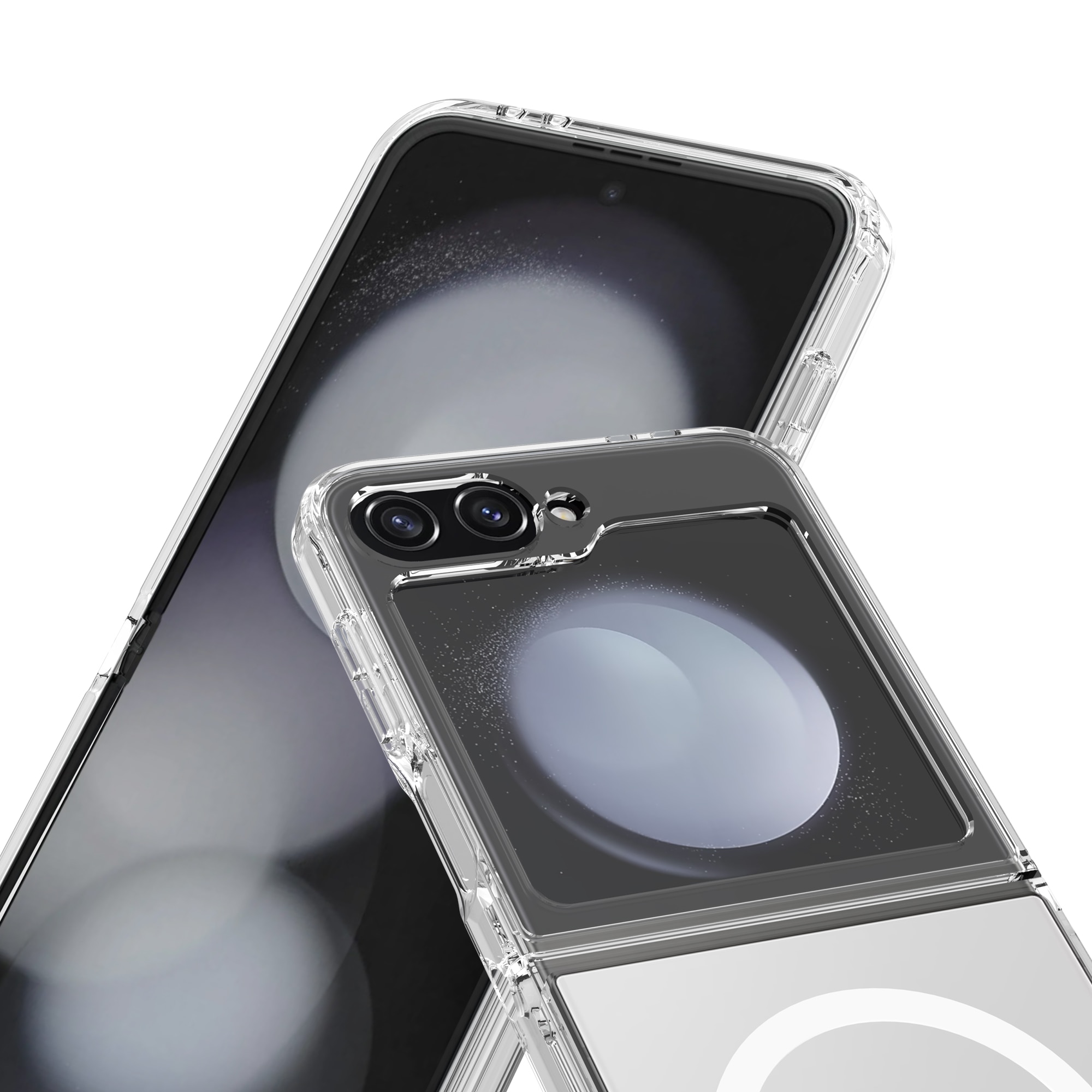 Funda híbrida MagSafe Samsung Galaxy Z Flip 6 Transparente
