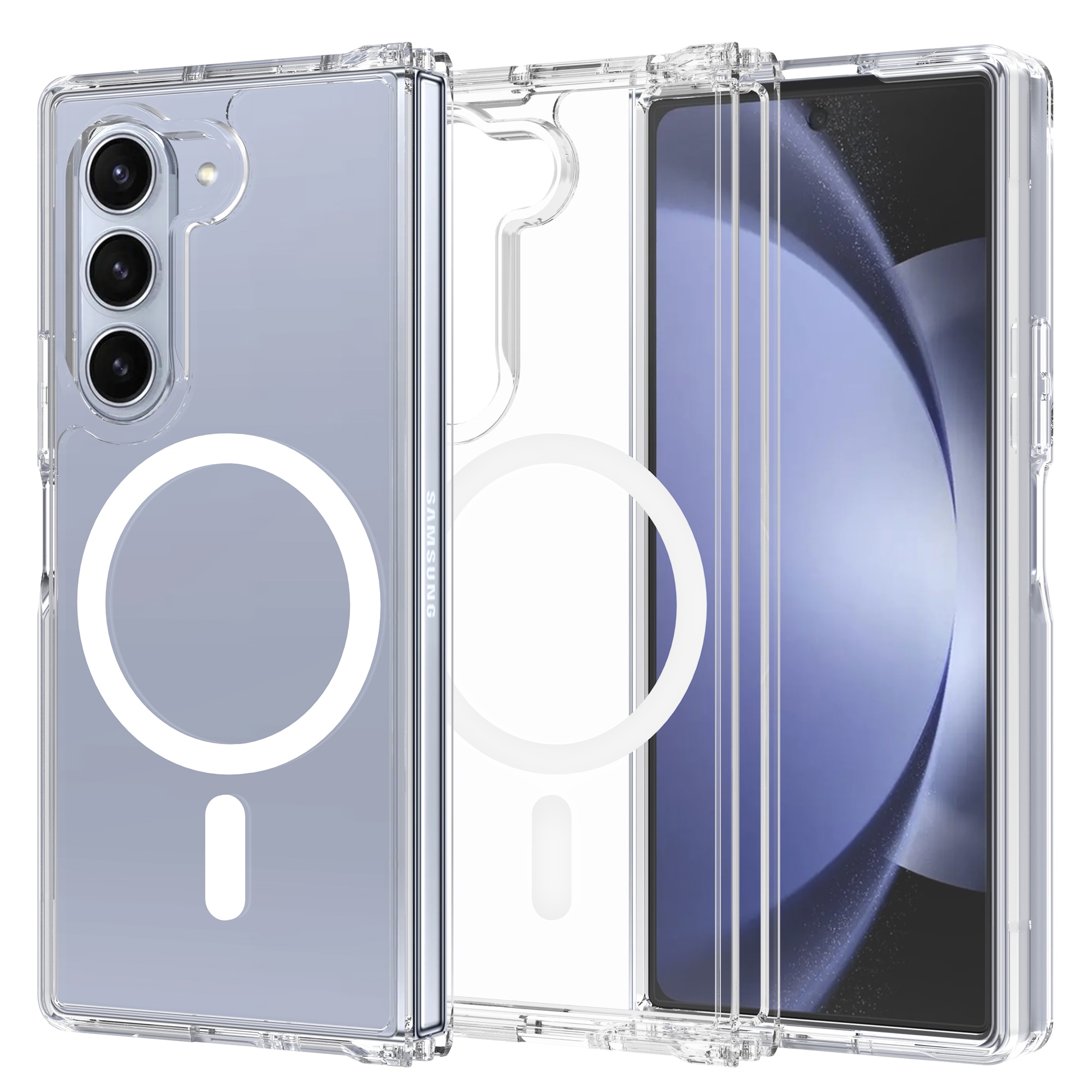 Funda híbrida MagSafe Samsung Galaxy Z Fold 6 Transparente