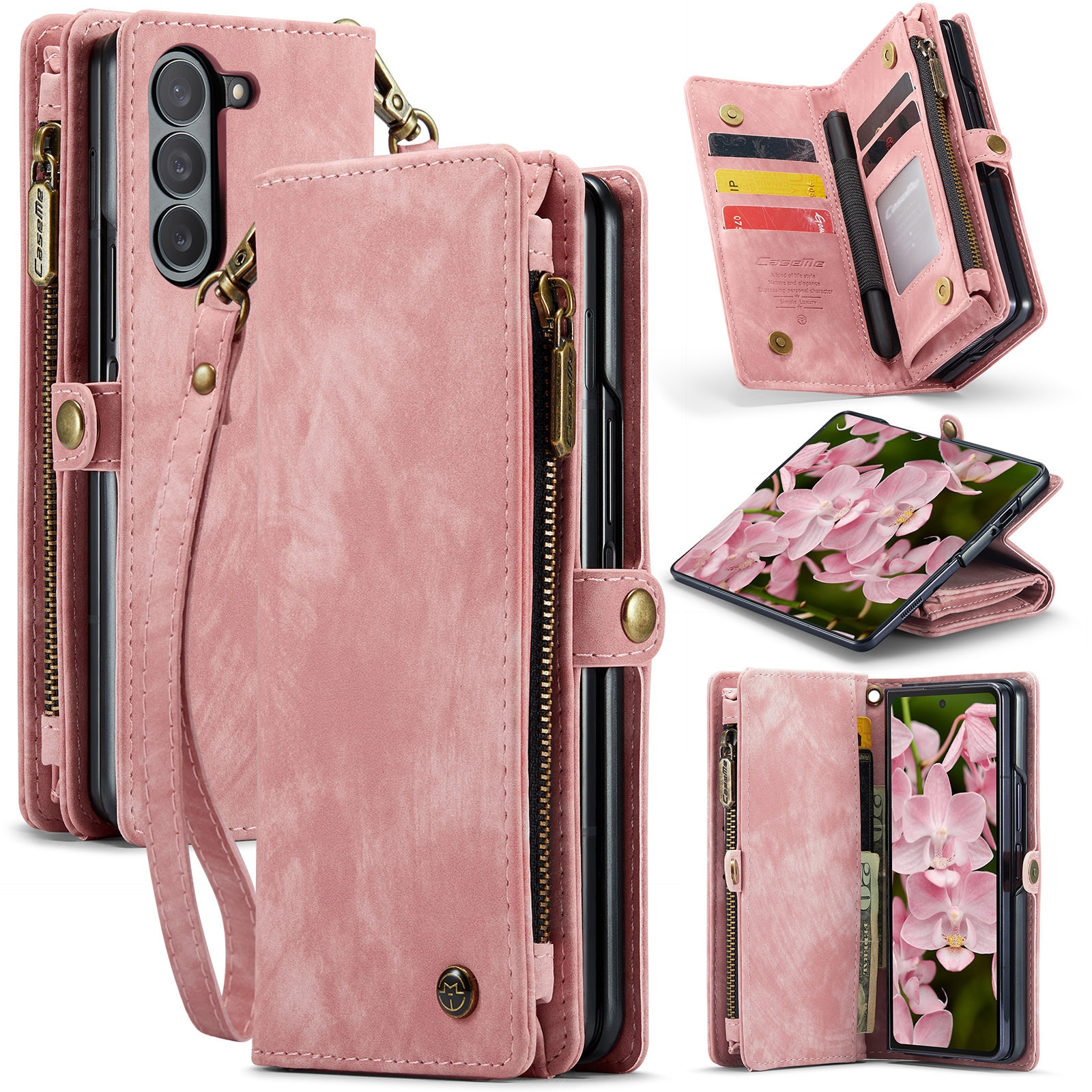 Cartera Multi-Slot Samsung Galaxy Z Fold 6 rosado