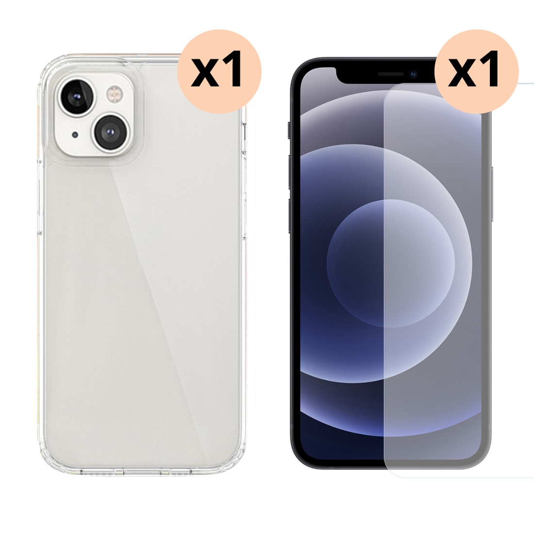 Kit para iPhone 13: Funda y protector de pantalla