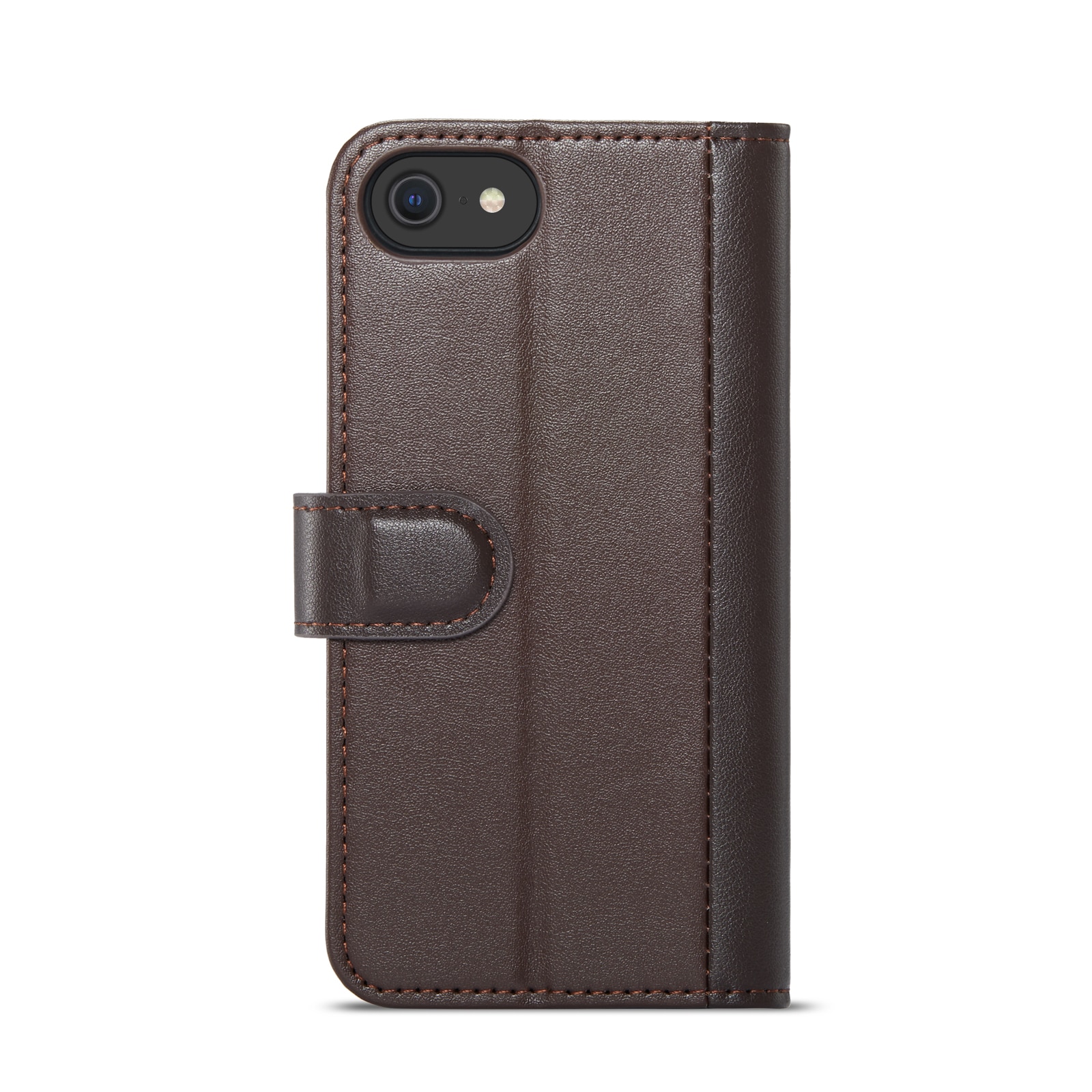 Funda de cuero genuino iPhone SE 2020, Marrón