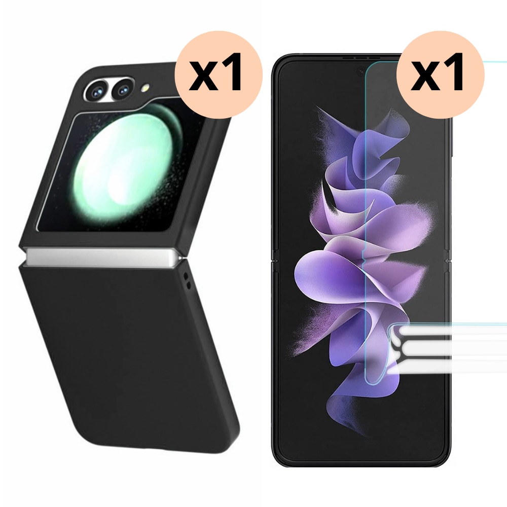 Kit para Samsung Galaxy Z Flip 6: Funda rígida y protector de pantalla