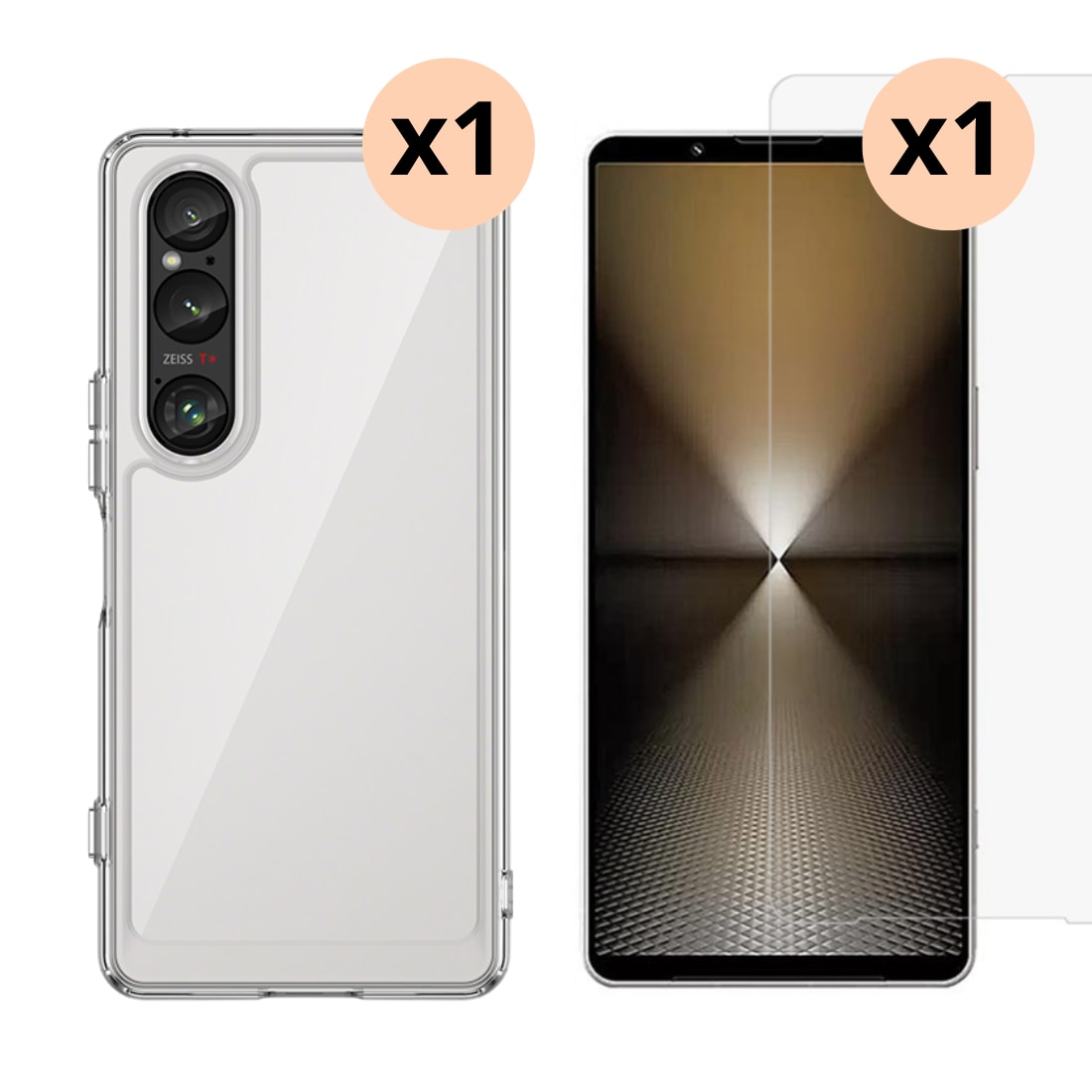 Kit para Sony Xperia 1 VI : Funda y protector de pantalla