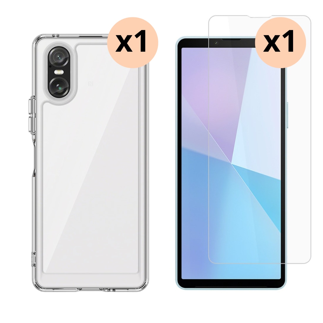 Kit para Sony Xperia 10 VI : Funda y protector de pantalla