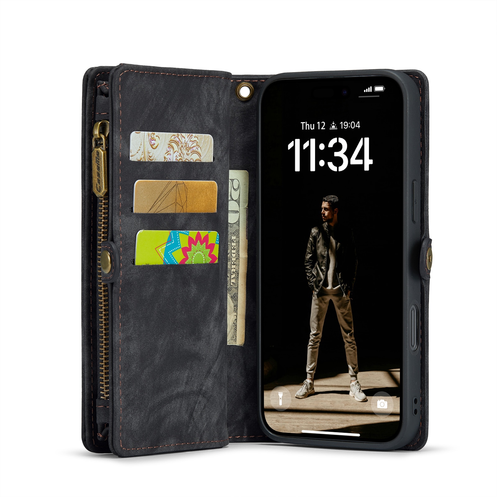 Cartera Multi-Slot iPhone 16 Gris