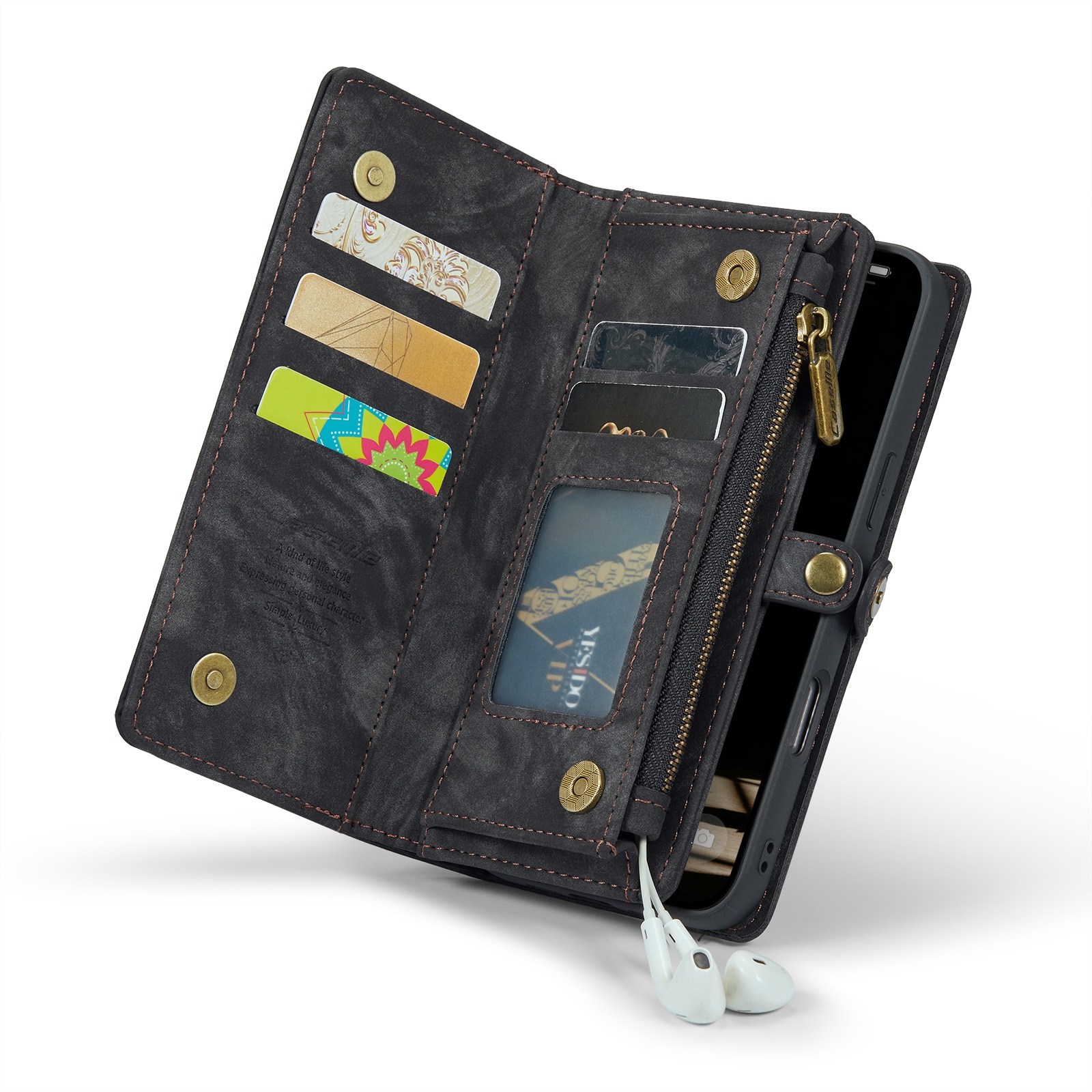 Cartera Multi-Slot iPhone 16 Gris