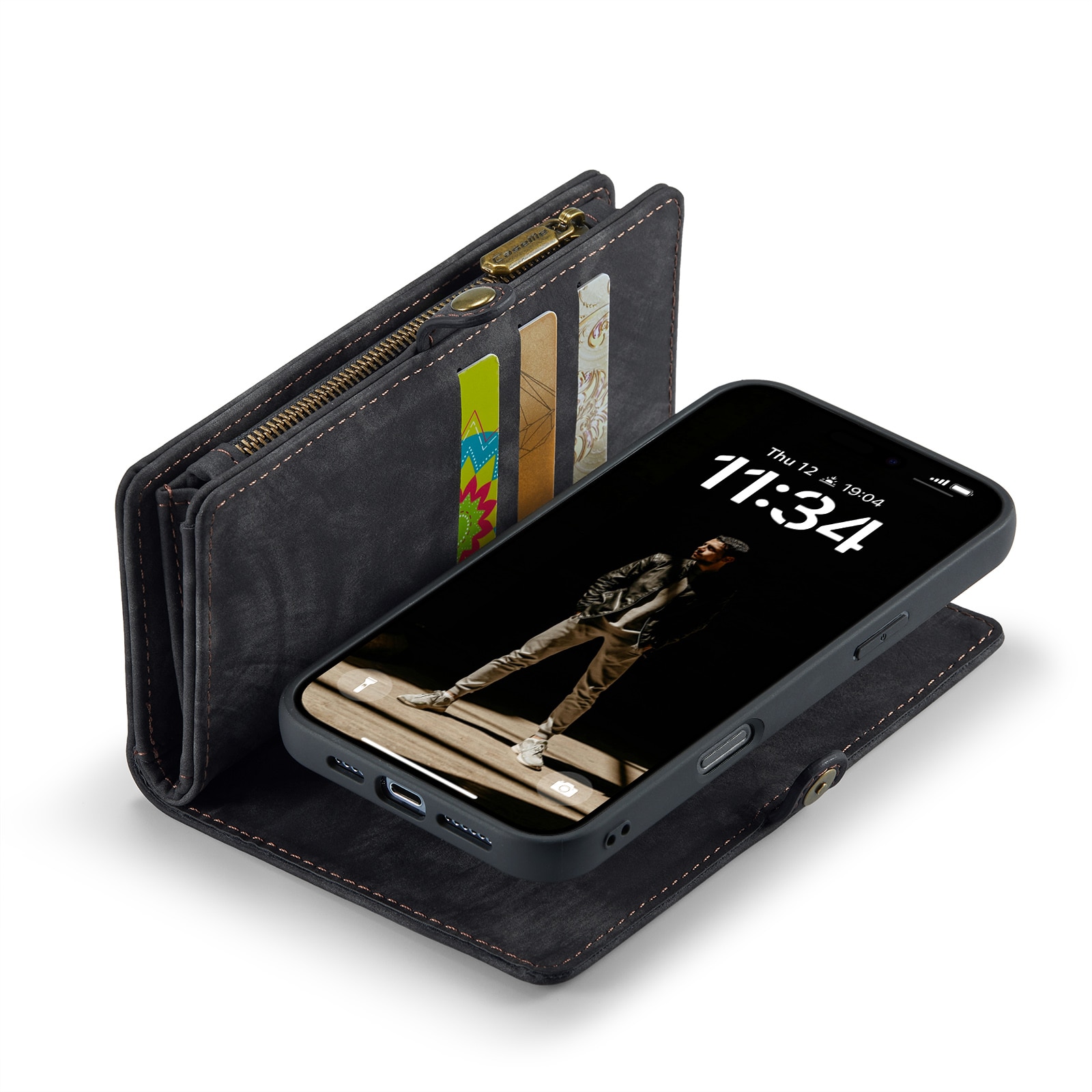 Cartera Multi-Slot iPhone 16 Gris