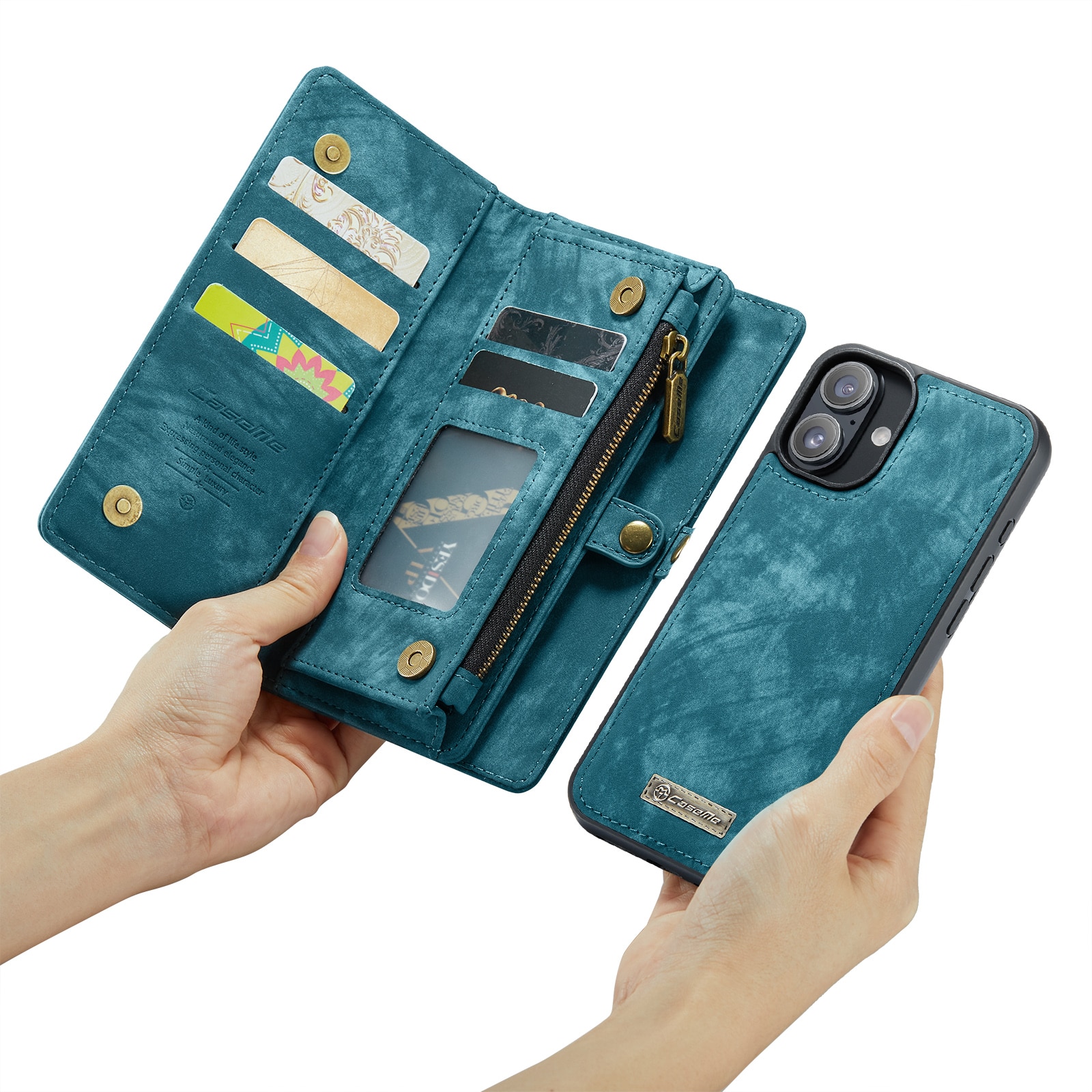 Cartera Multi-Slot iPhone 16 Plus Azul