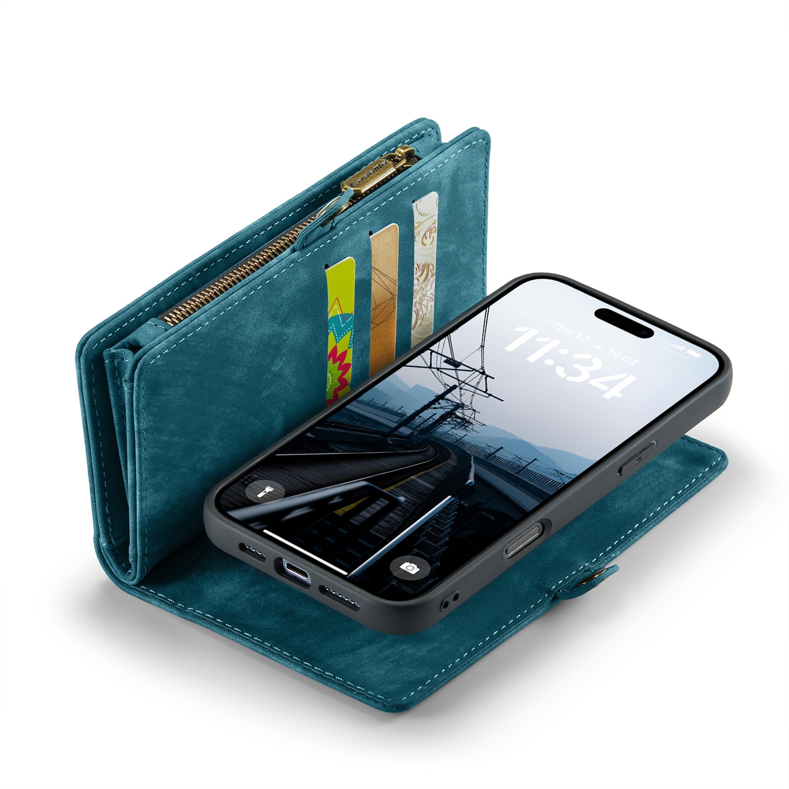 Cartera Multi-Slot iPhone 16 Plus Azul
