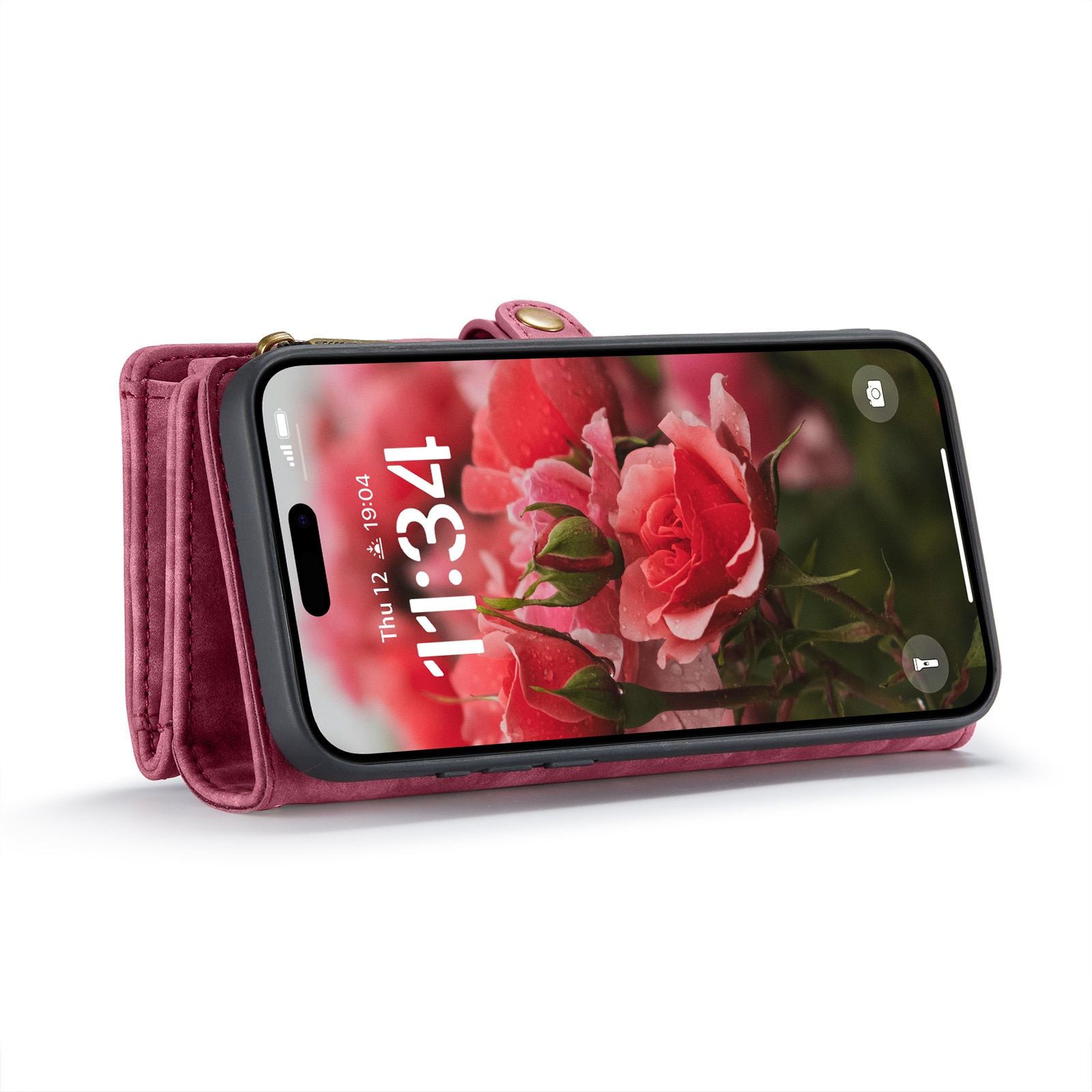 Cartera Multi-Slot iPhone 16 Rojo