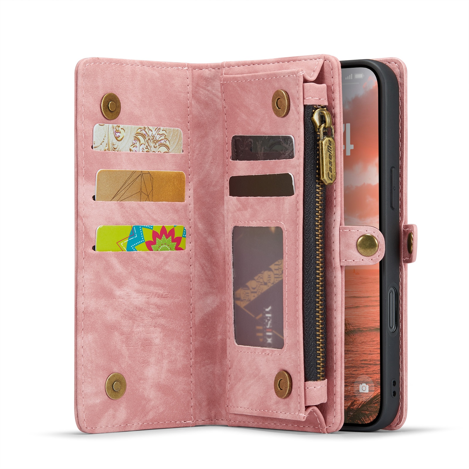 Cartera Multi-Slot iPhone 16 Rosa