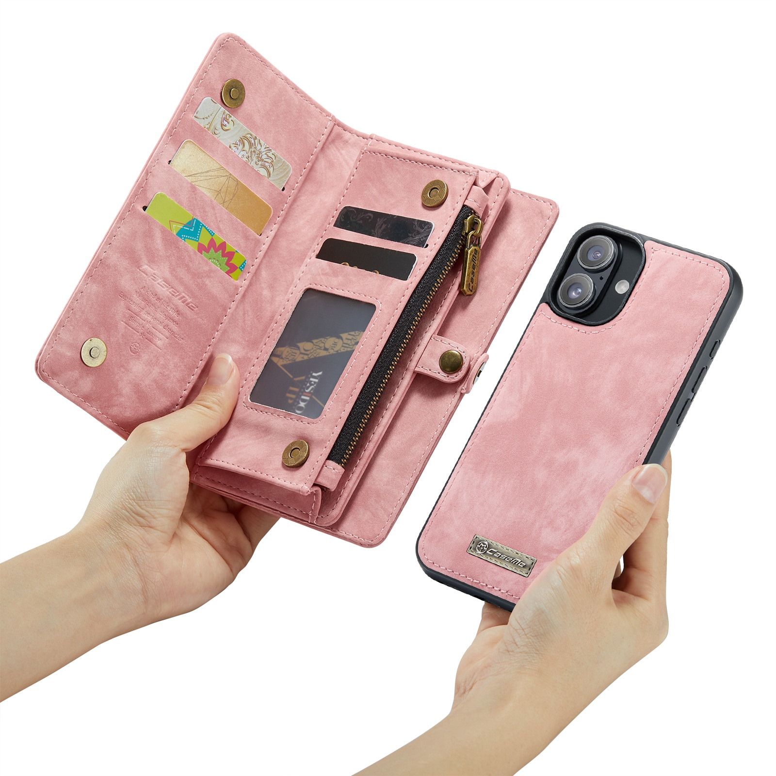 Cartera Multi-Slot iPhone 16 Rosa