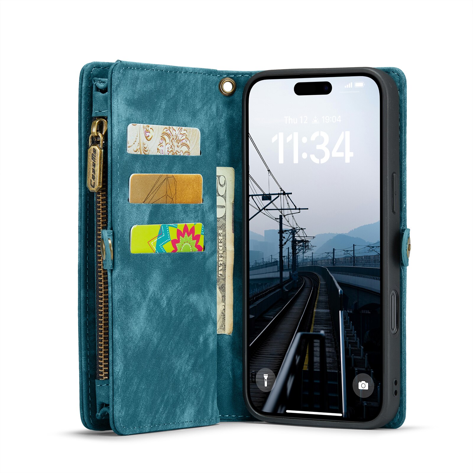 Cartera Multi-Slot iPhone 16 Pro Azul