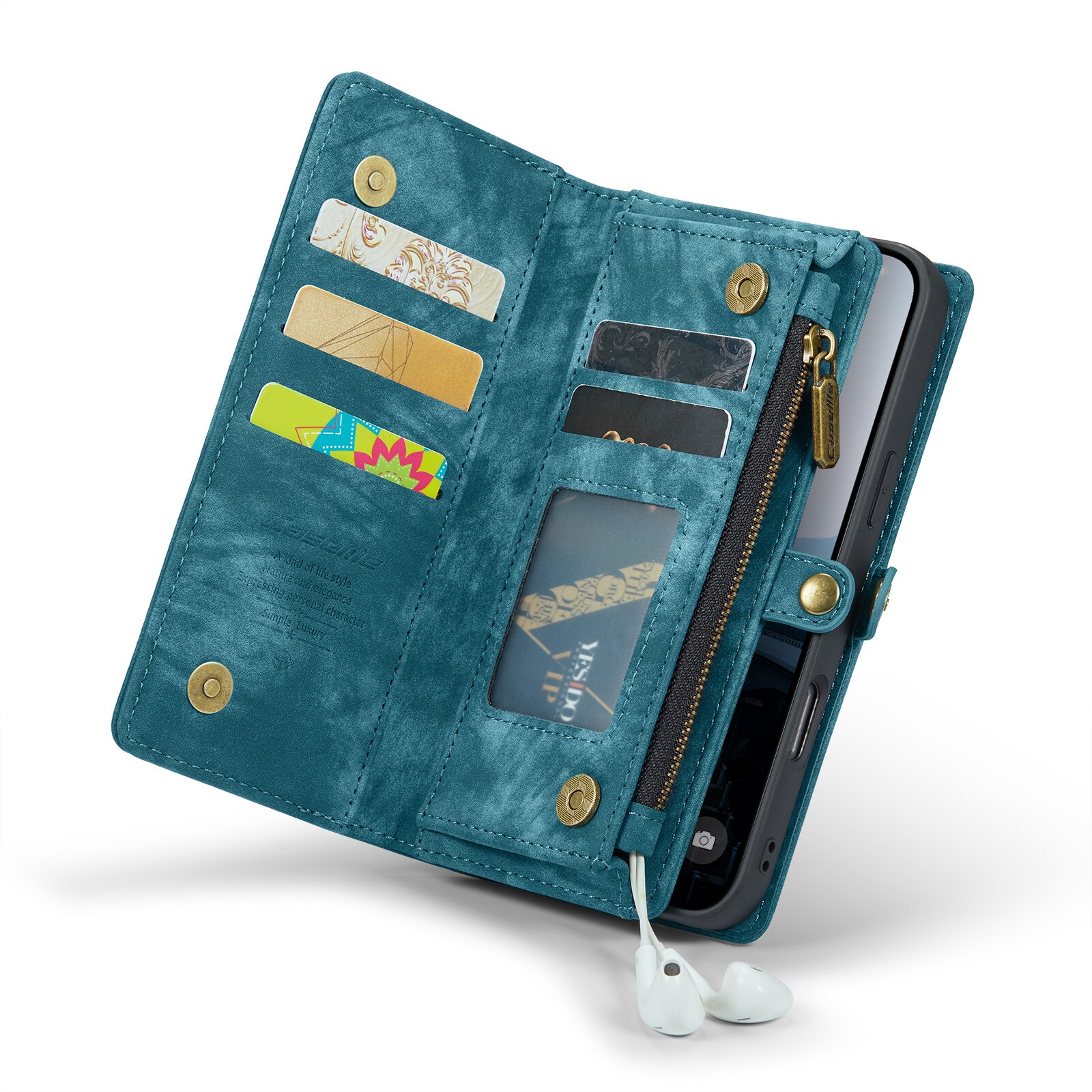 Cartera Multi-Slot iPhone 16 Pro Azul