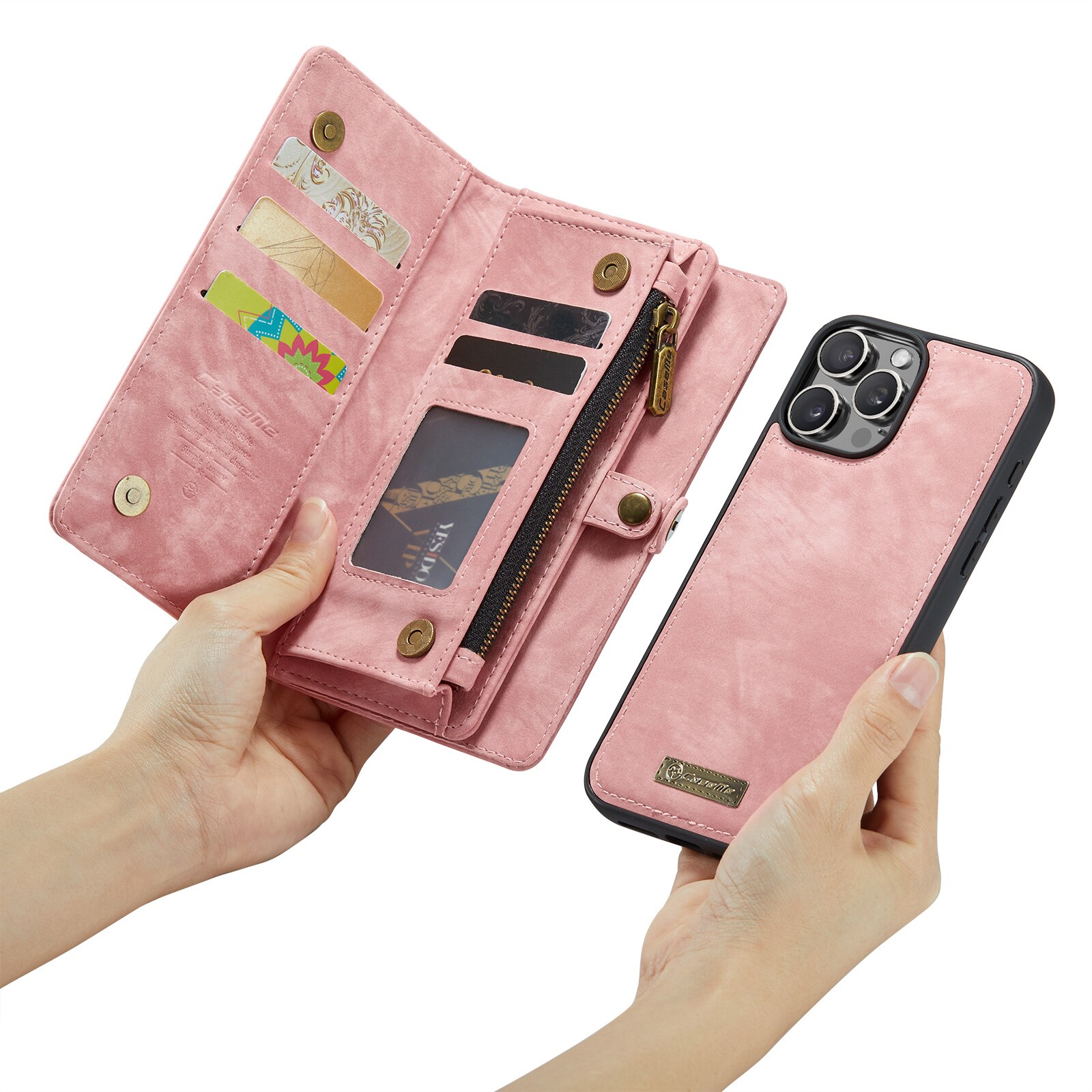 Cartera Multi-Slot iPhone 16 Pro Rosa