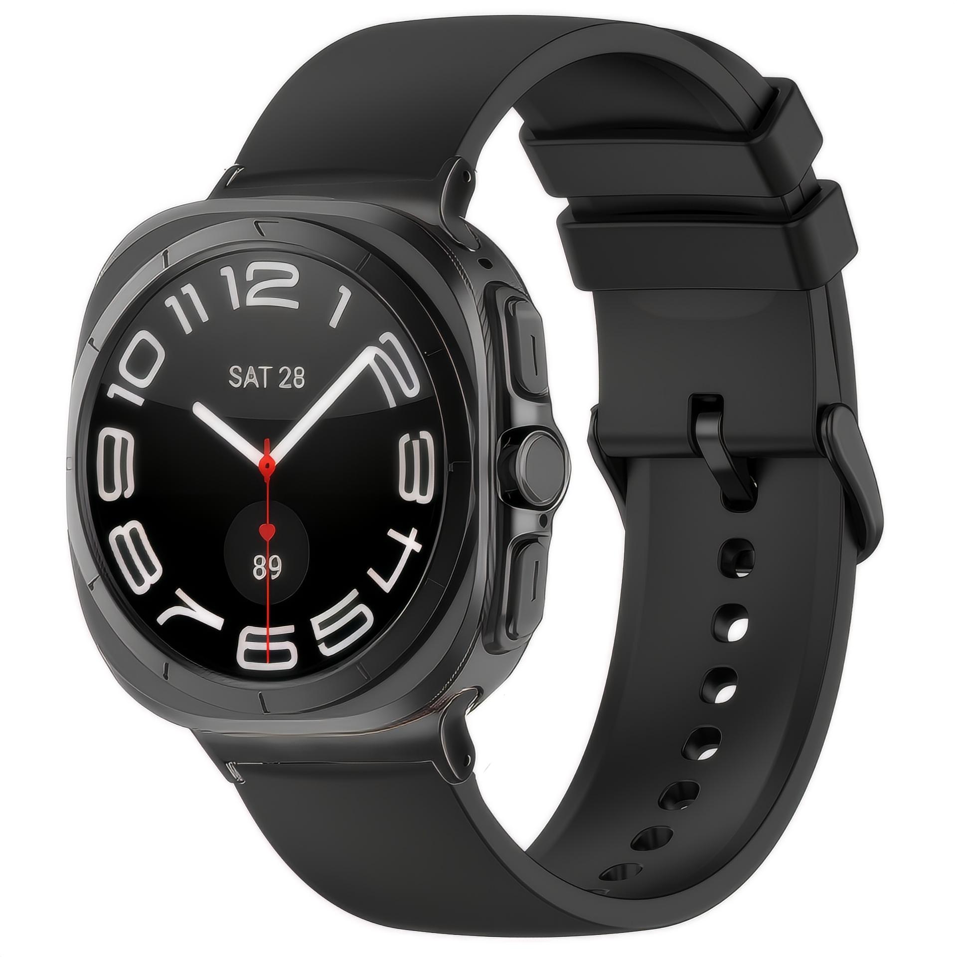 Correa de silicona para Samsung Galaxy Watch Ultra 47mm, Negro