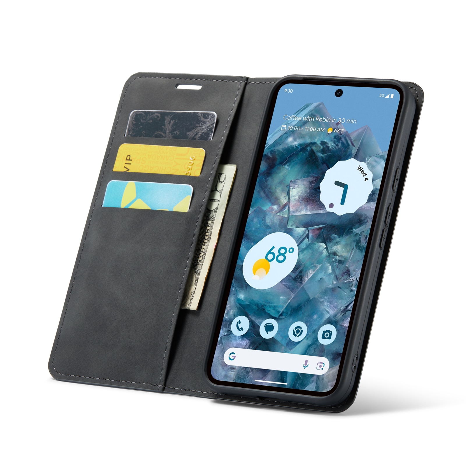 Funda delgada cartera Google Pixel 9 Pro XL Negro