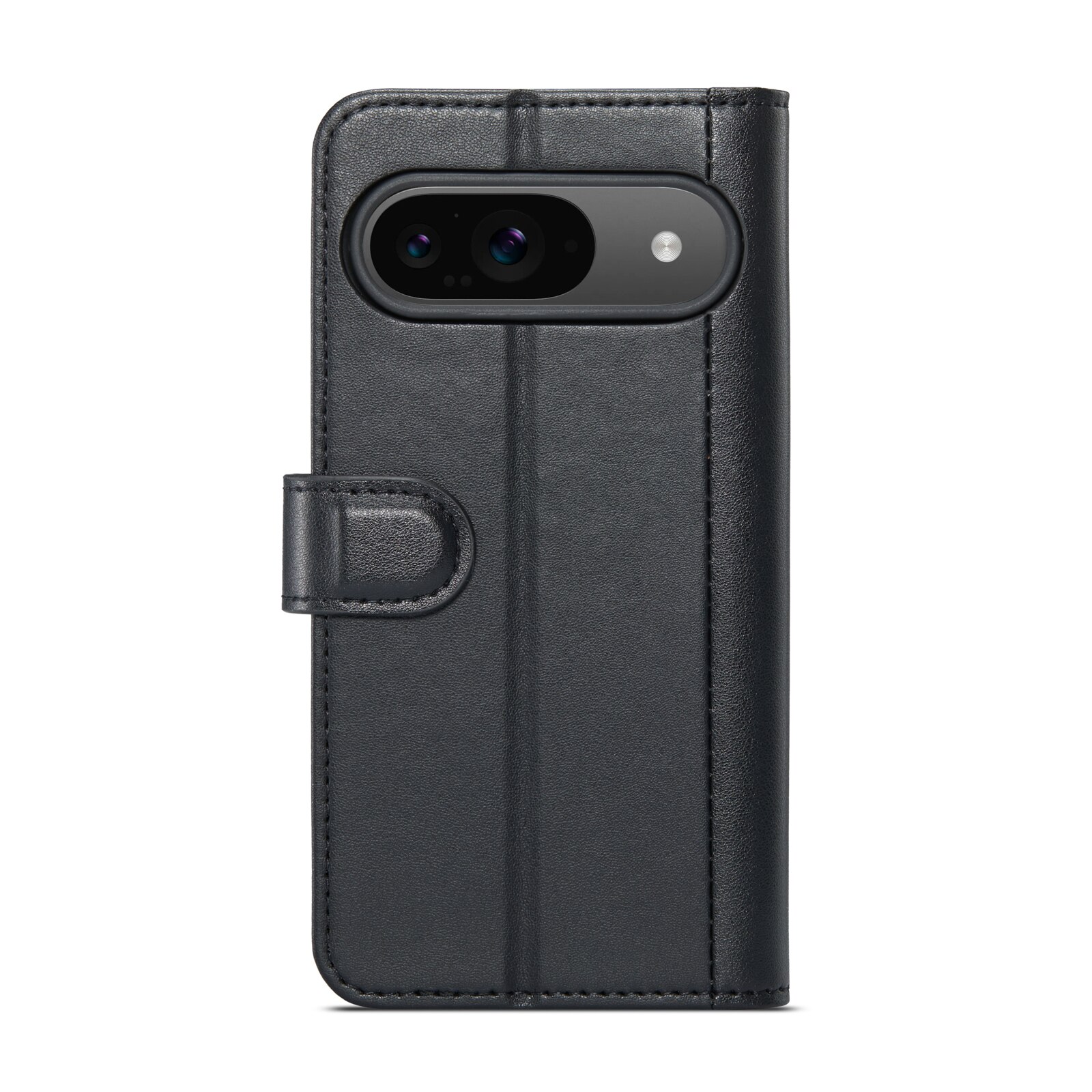 Funda de cuero genuino Google Pixel 9 Pro, Negro