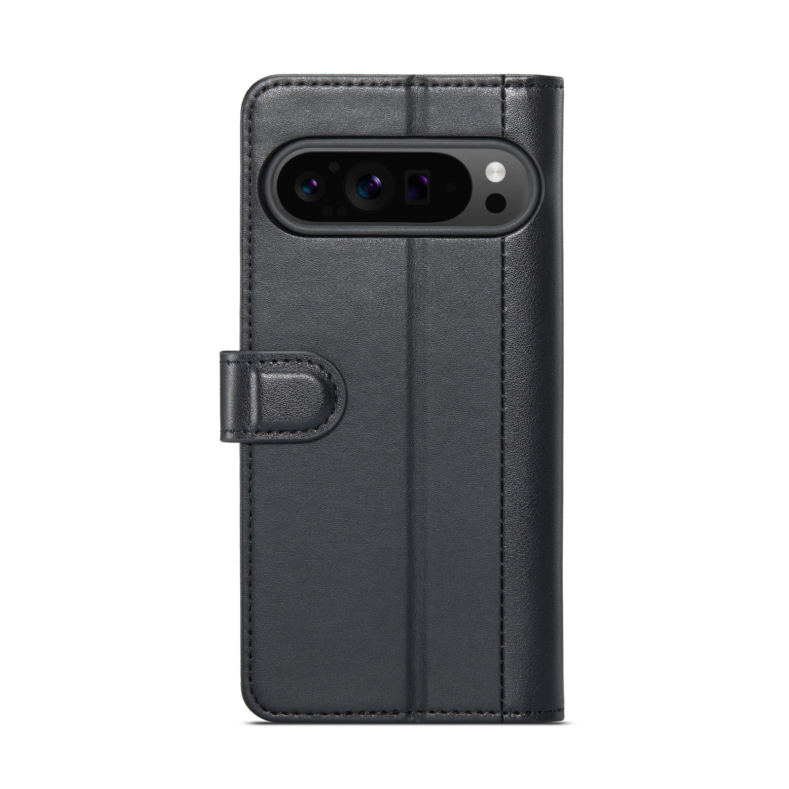 Funda de cuero genuino Google Pixel 9 Pro XL, Negro