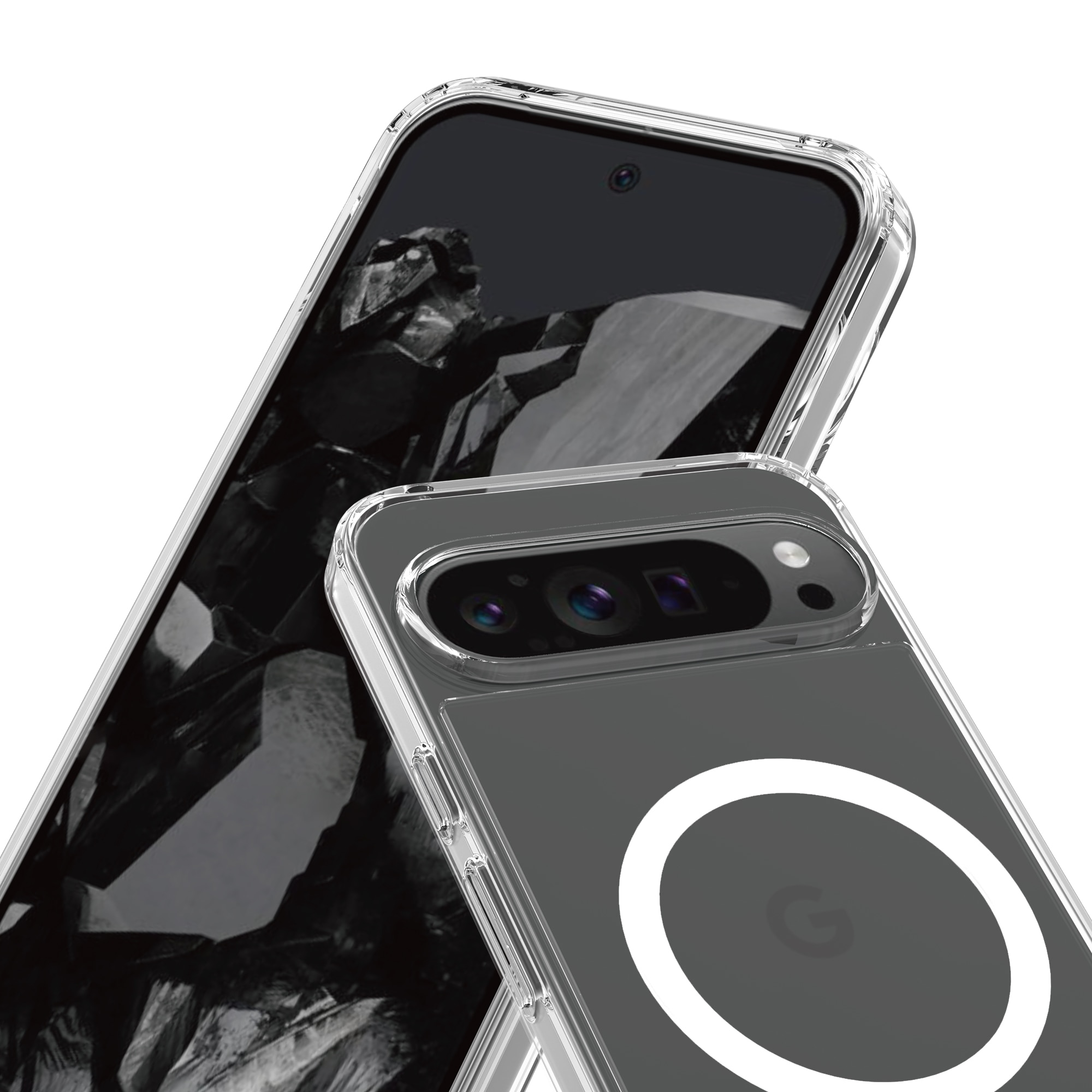 Funda híbrida MagSafe Google Pixel 10 Pro XL transparente