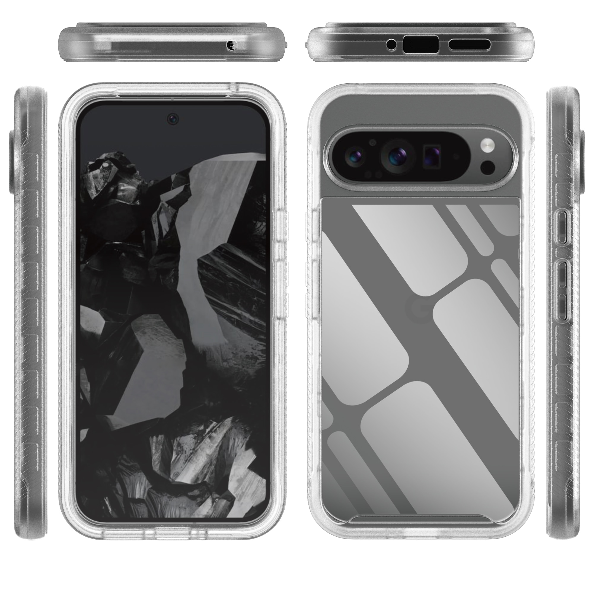 Funda Full Protection Google Pixel 9 Pro XL Transparente