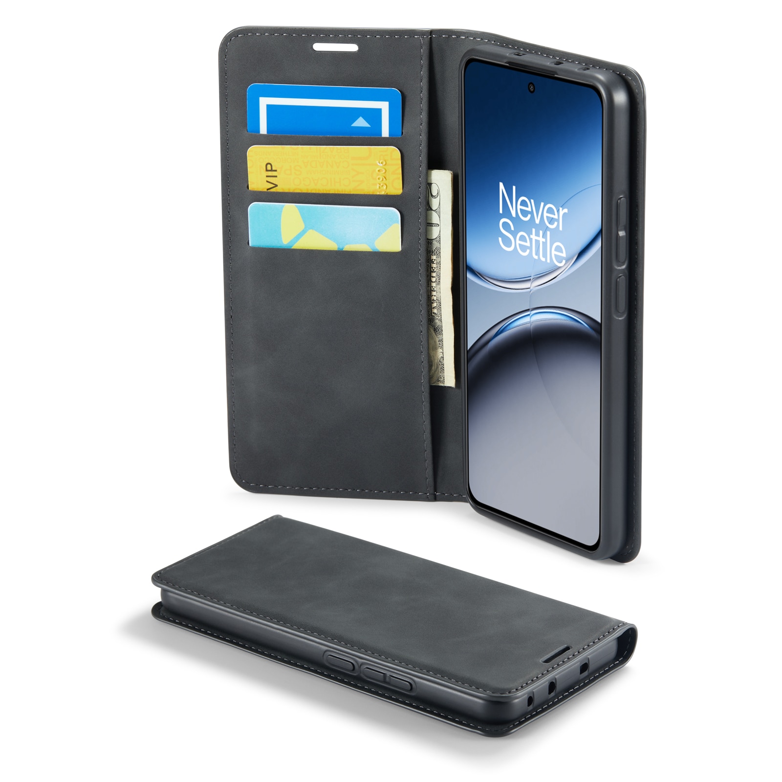 Funda delgada cartera  OnePlus Nord 4 Negro