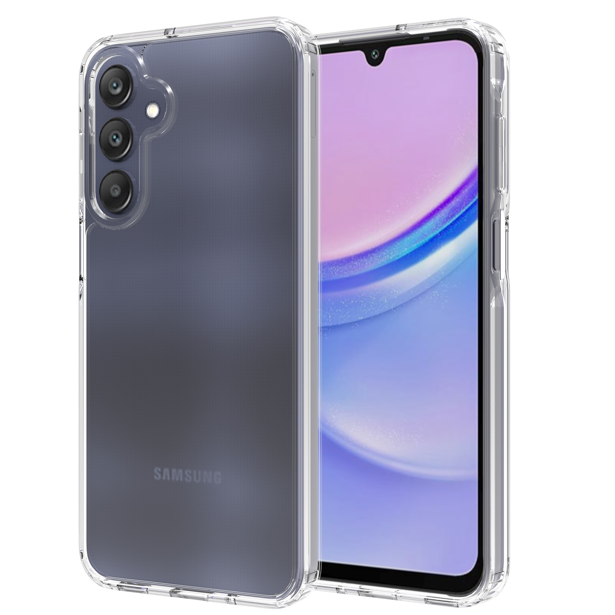 Funda híbrida para Samsung Galaxy A26 Transparente
