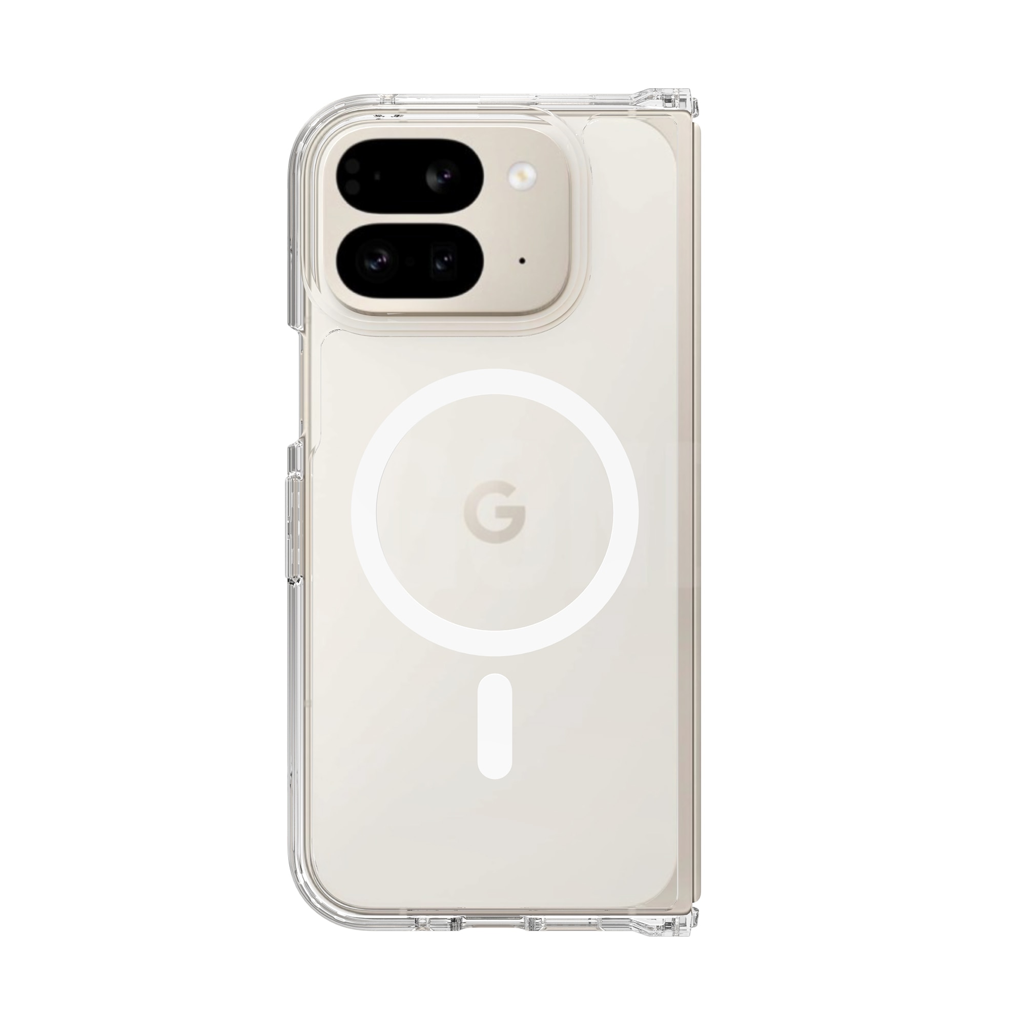 Funda híbrida MagSafe Google Pixel 9 Pro Fold Transparente