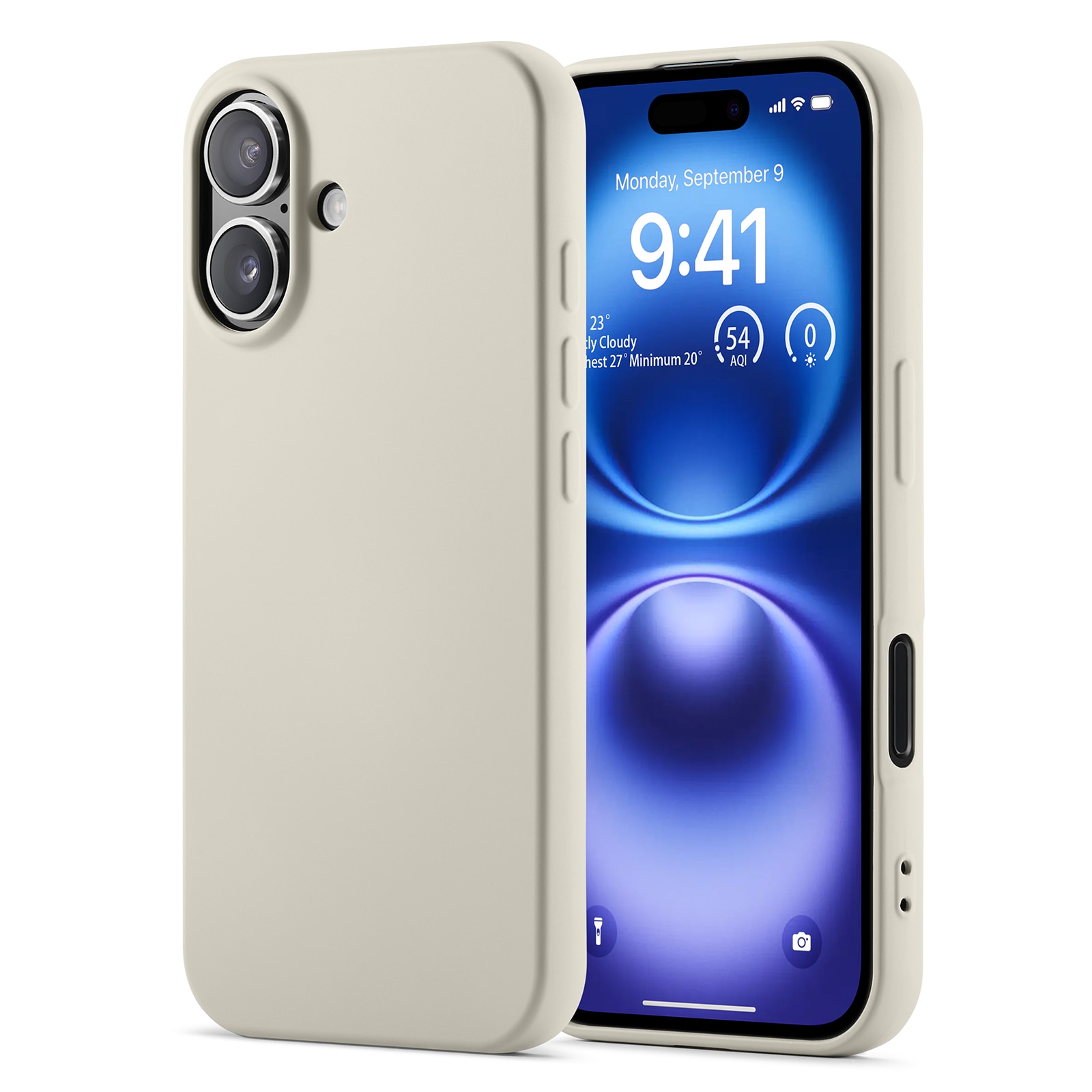 Funda TPU iPhone 16 Beige