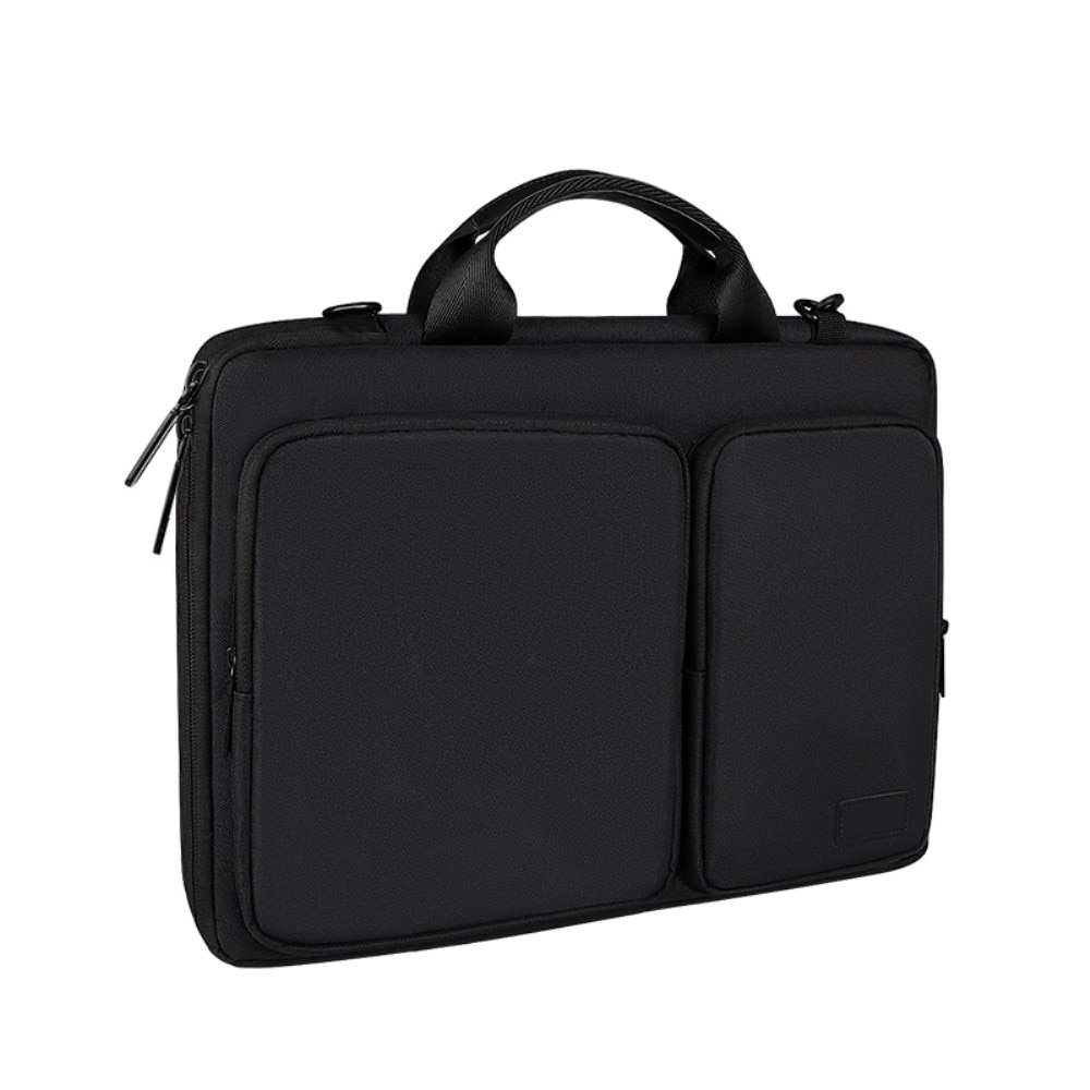 Bolsa para laptop con correa hombro y almacenamiento 13,3" Negro