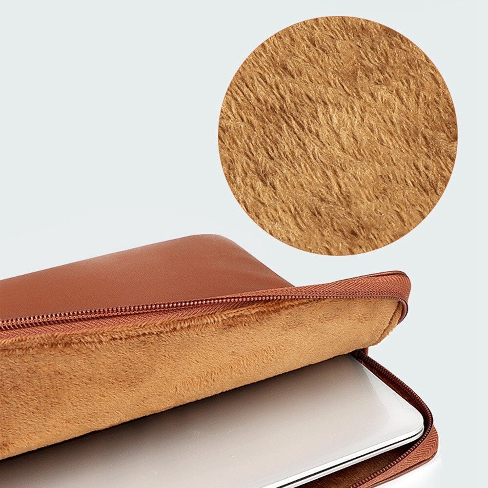 Funda de cuero para portátil up to 13,3" Marrón