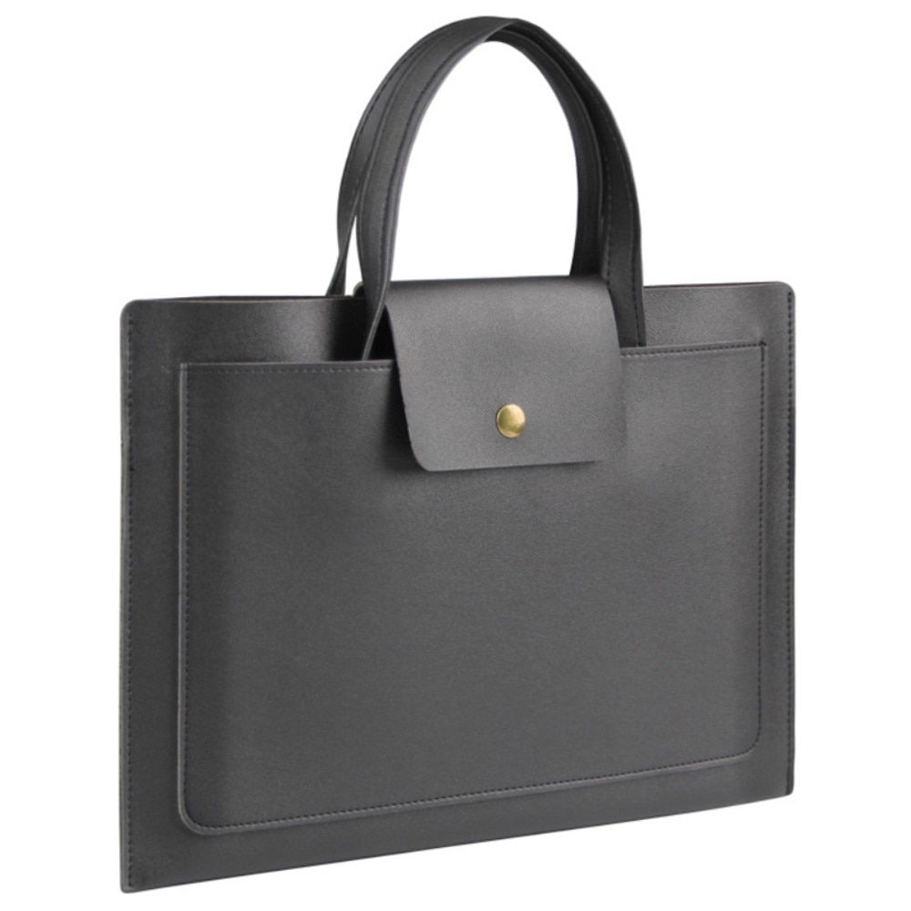 Elegante bolso para portátil con asas 14", negro