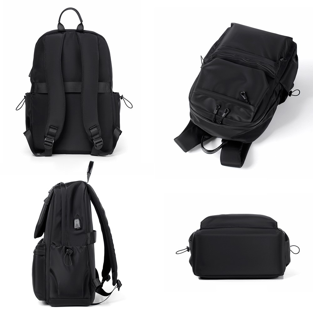 Mochila para laptop de hasta 14 pulgadas, negro