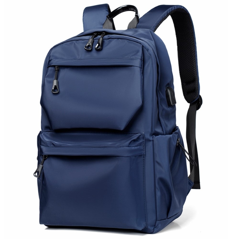 Mochila para laptop de hasta 14 pulgadas, azul