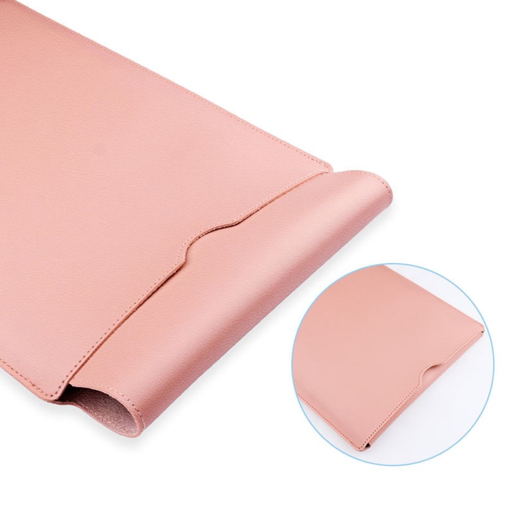 Sleeve de cuero para portátil de 14", rosado