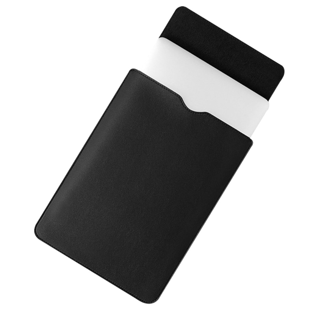 Sleeve de cuero para portátil de 14", negro