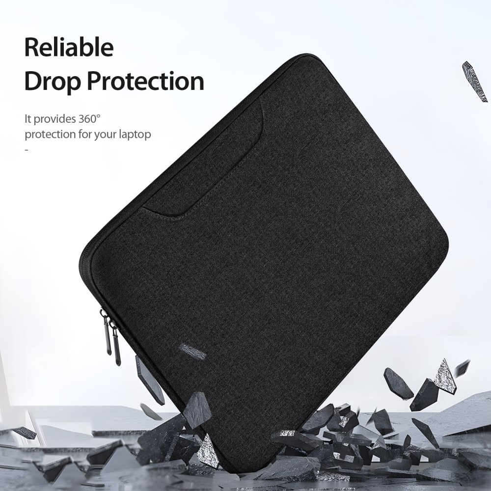 Funda Resistente a los golpes con asa para portátil 13.9" negro