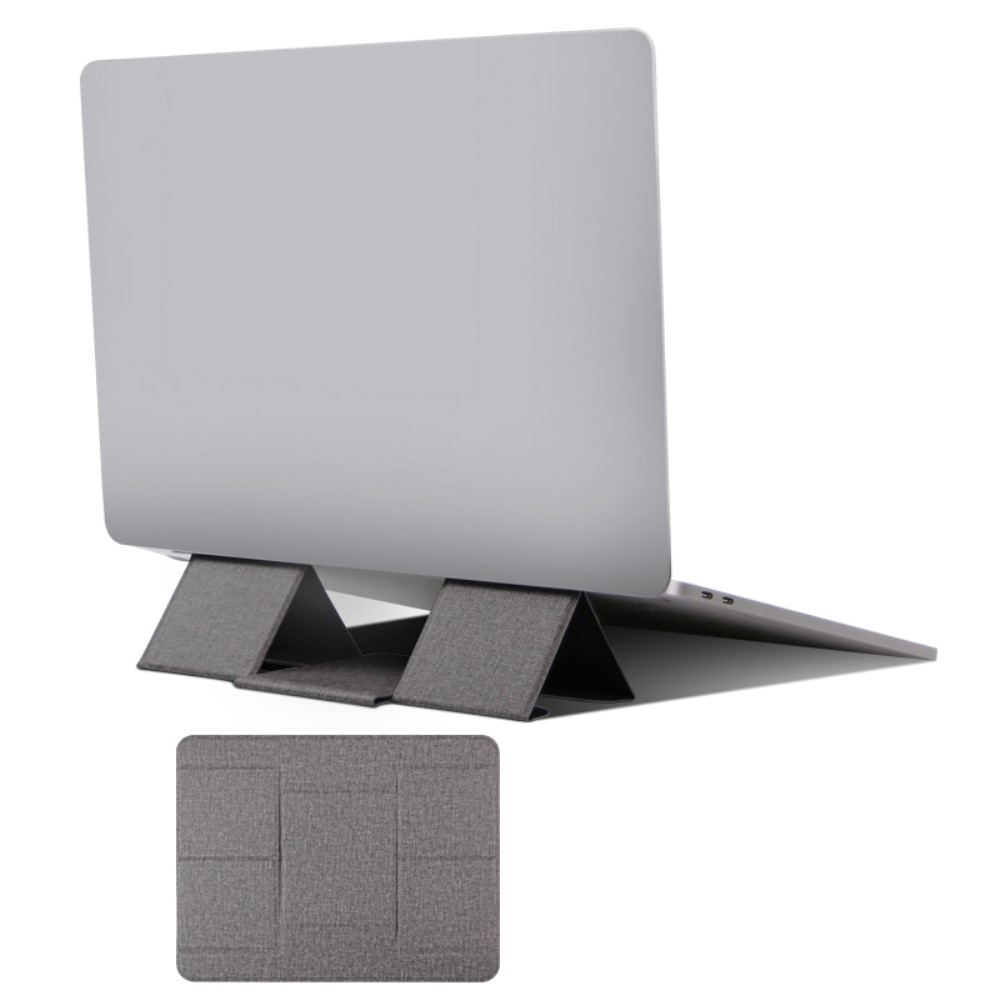 Soporte plegable para laptop gris