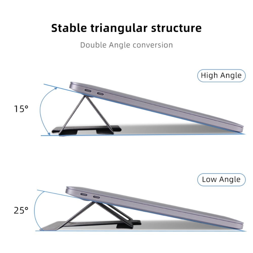 Soporte plegable para laptop negro