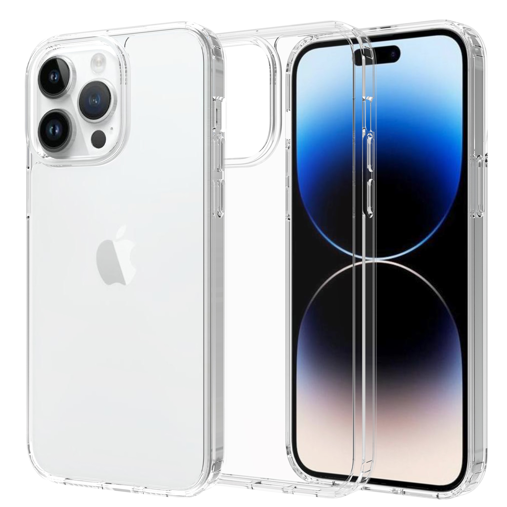 Funda híbrida para iPhone 14 Pro Max Transparente