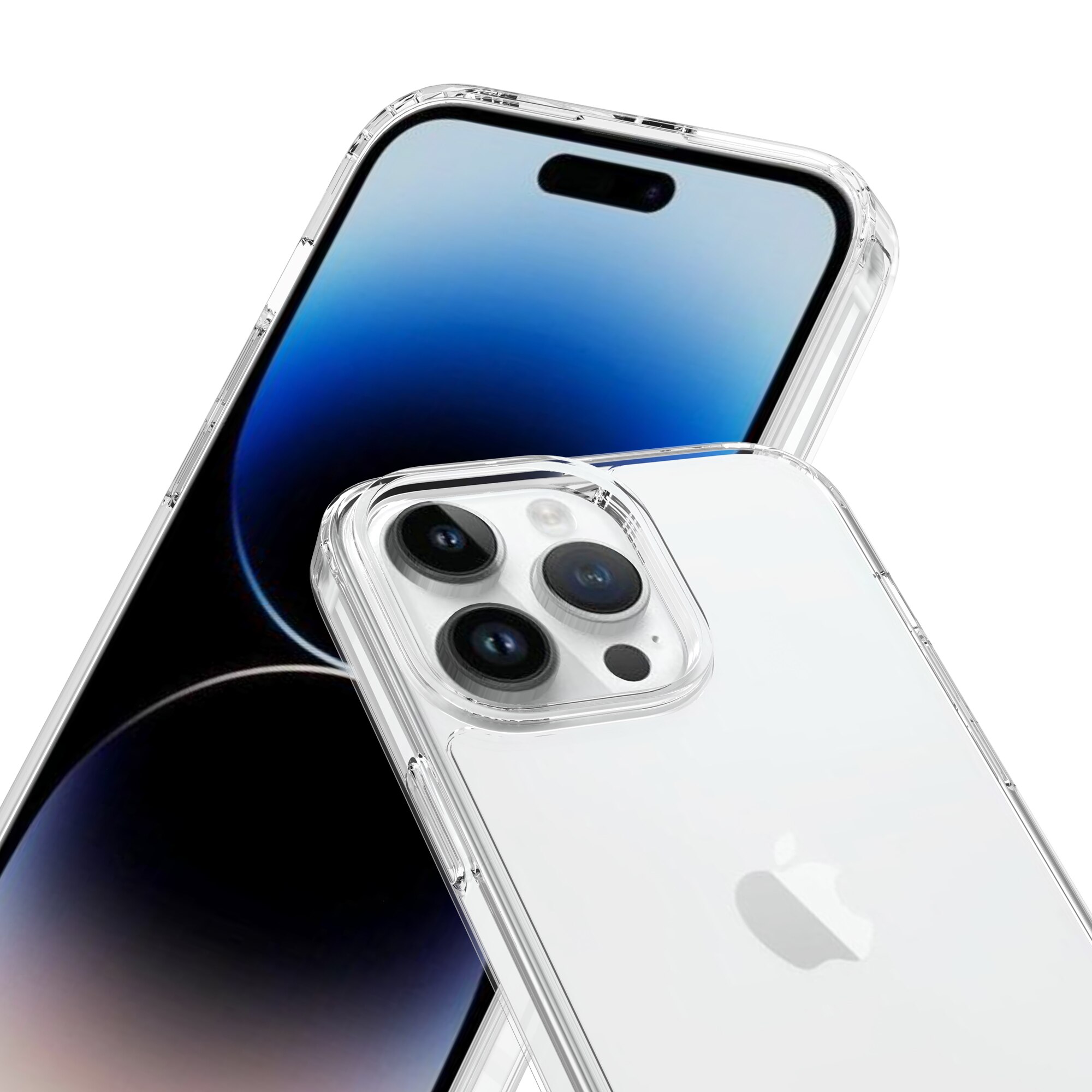 Funda híbrida para iPhone 14 Pro Max Transparente