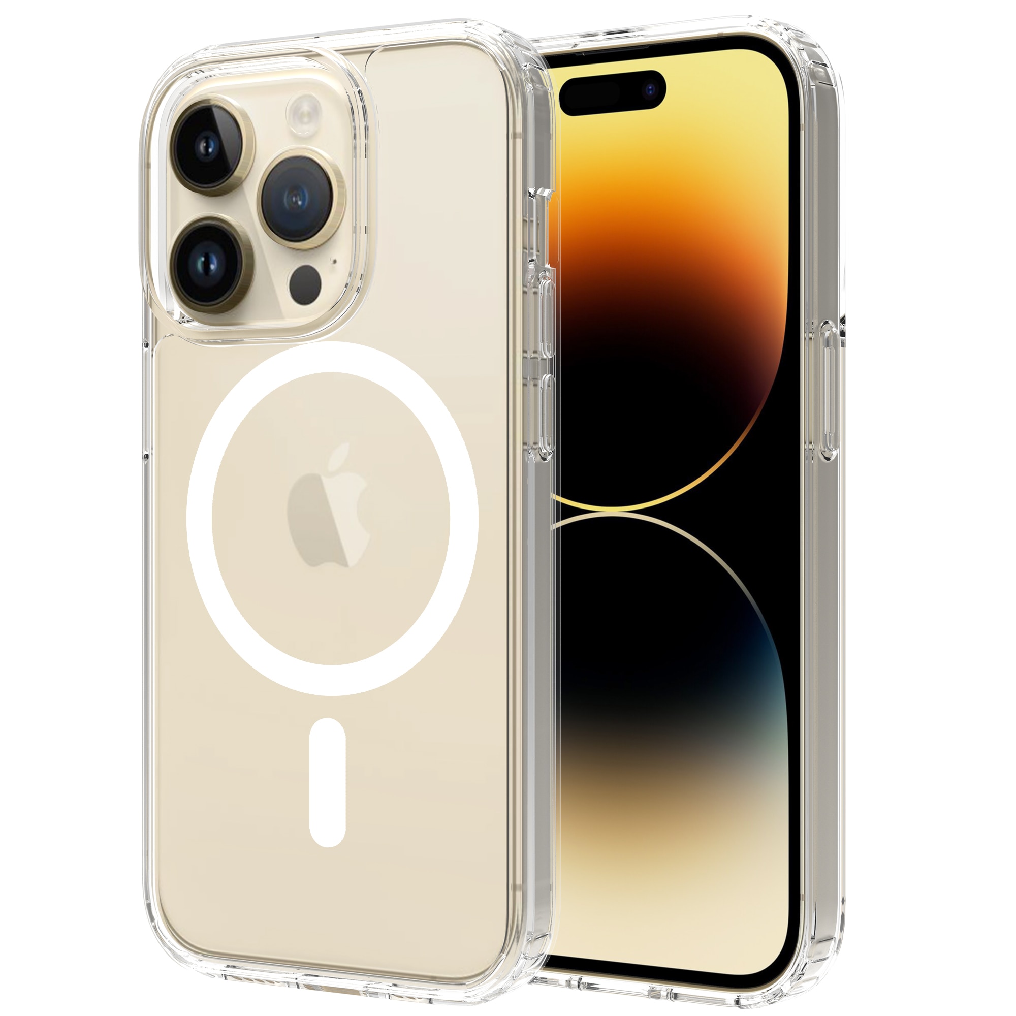 Funda híbrida MagSafe iPhone 14 Pro transparente