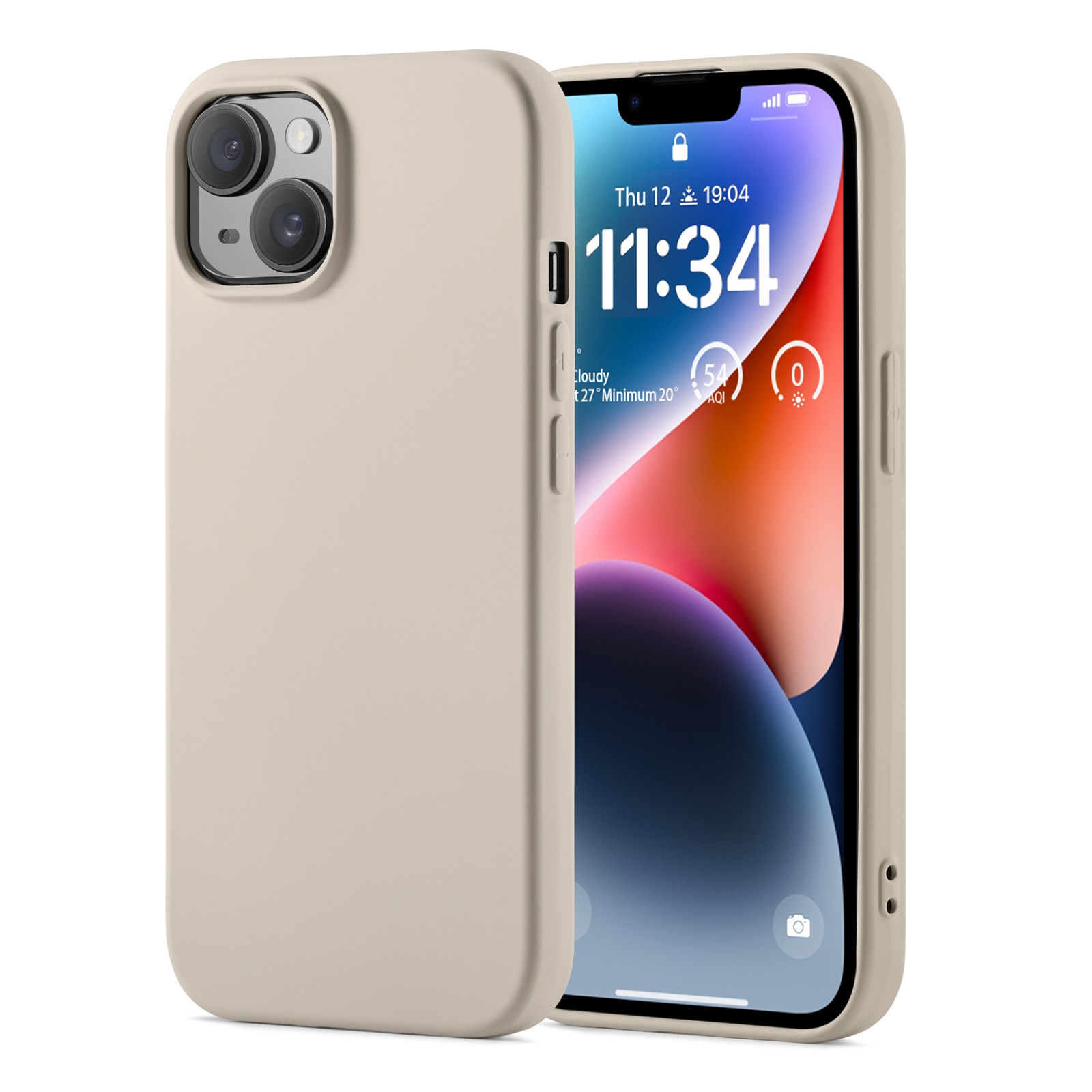 Funda TPU iPhone 13 Beige