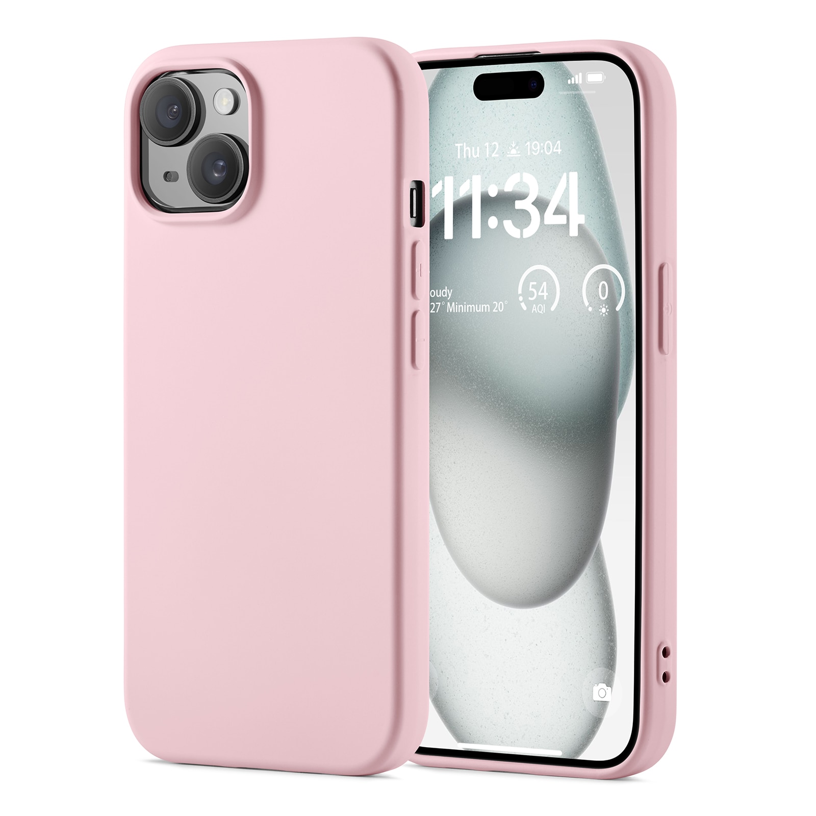 Funda TPU iPhone 15 Rosa
