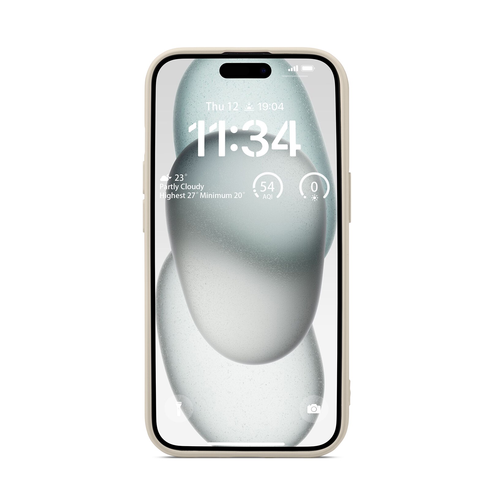 Funda TPU iPhone 15 Beige