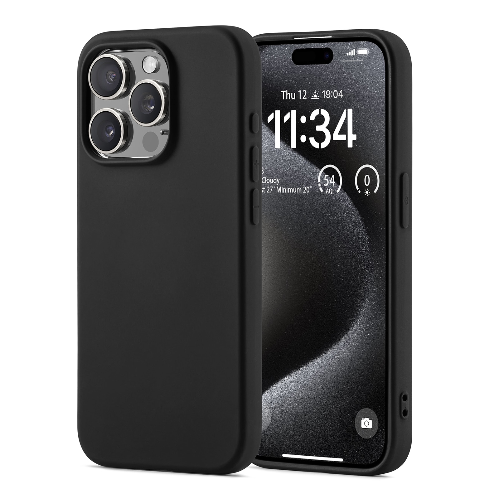 Funda TPU MagSafe iPhone 15 Pro Negro