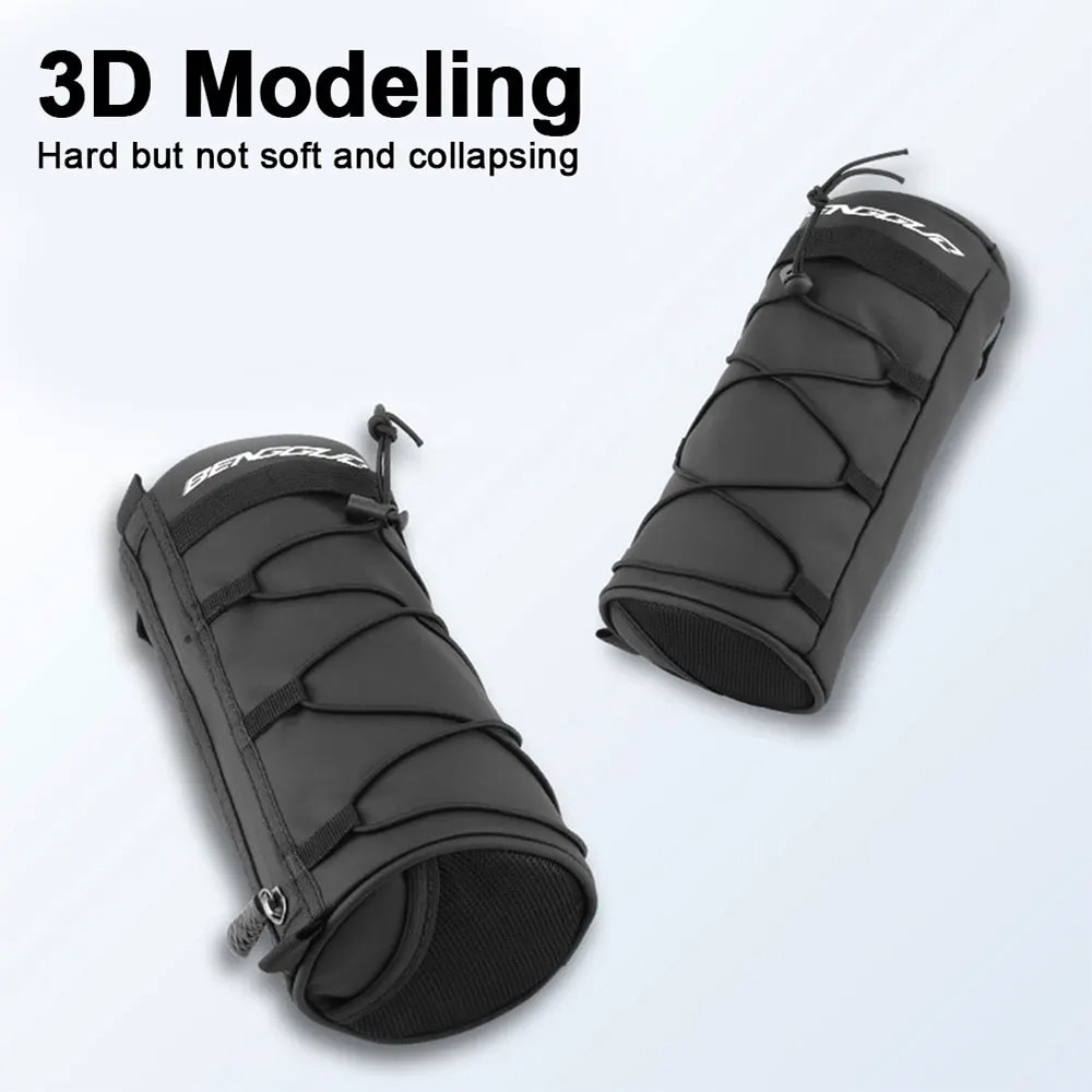 Bolsa para manillar de bicicleta, negro